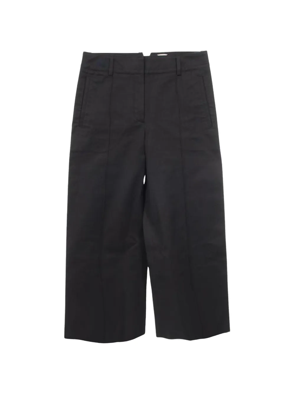Hermès Pre-Owned 2010s cotton wide trousers - Nero