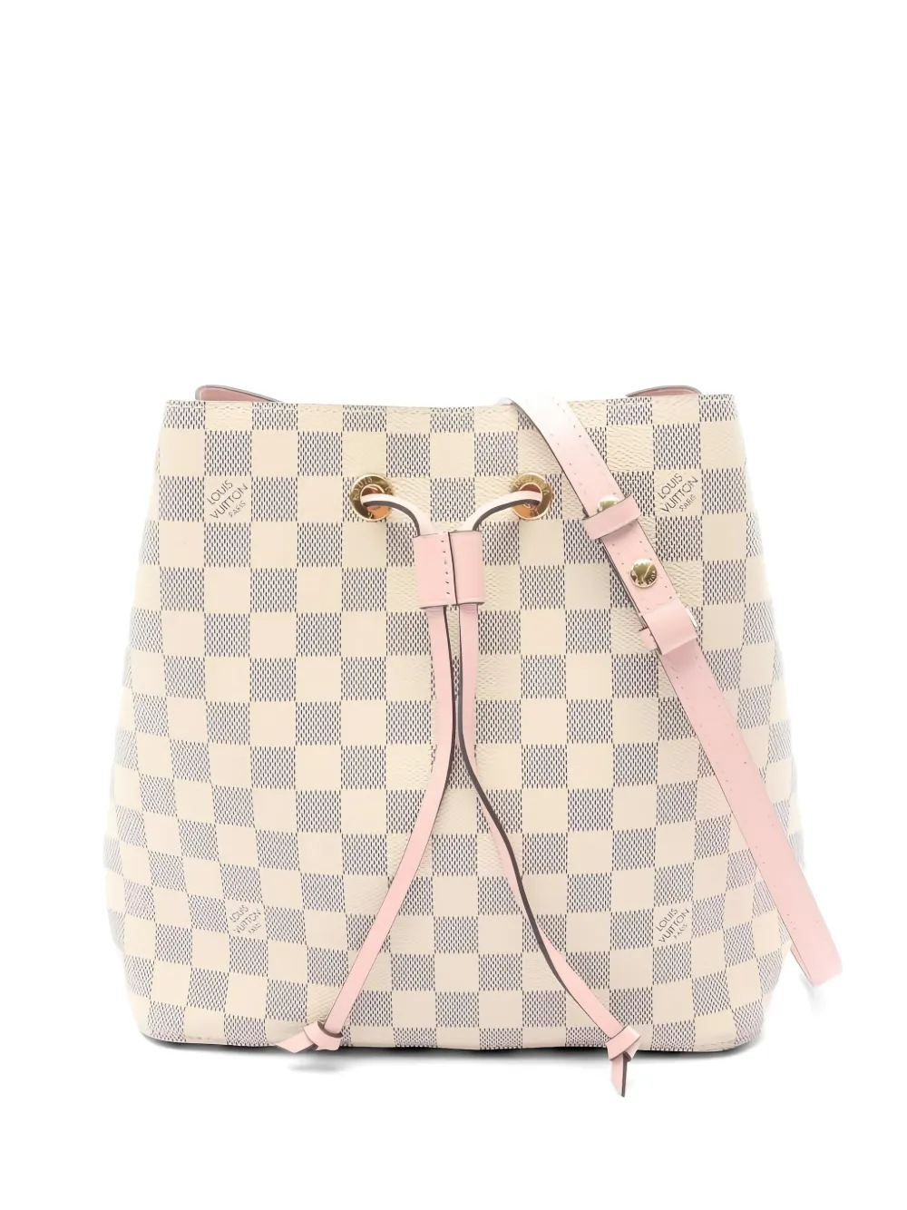 Louis Vuitton Pre-Owned 2019 Damier check leather shoulder bag - Toni neutri