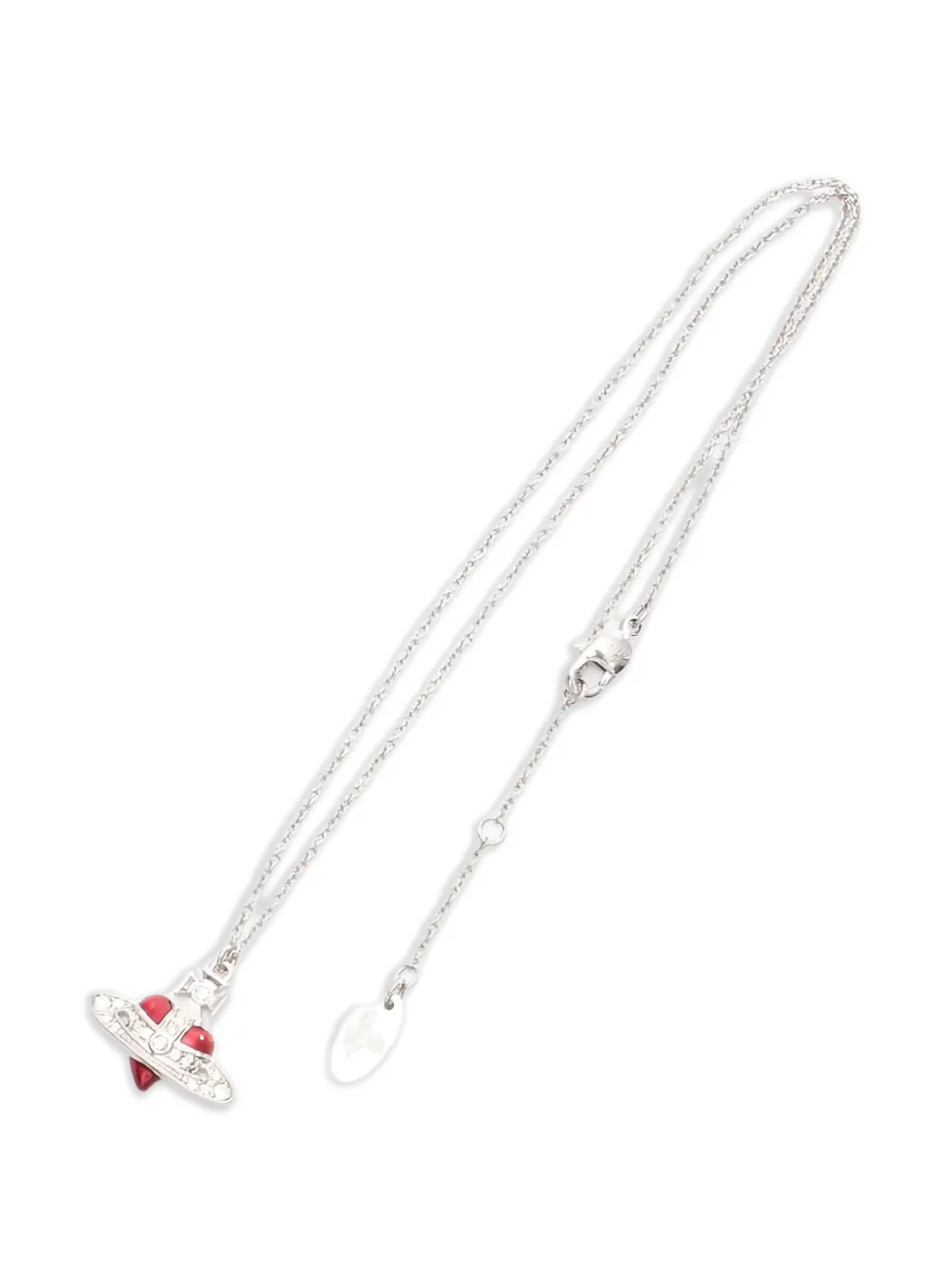 Vivienne Westwood Pre-Owned Collana Diamante Heart Orb anni 2020 - Argento