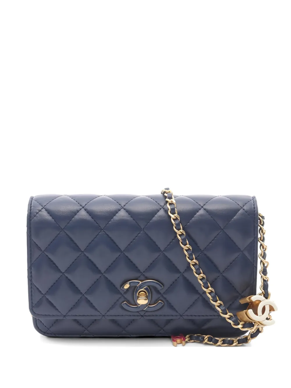 CHANEL Pre-Owned 2021 Trendy CC wallet-on-chain - Blu
