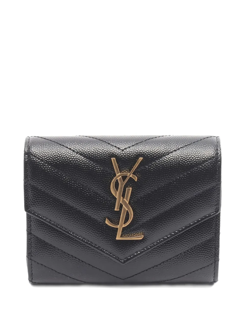 Saint Laurent Pre-Owned 2020s Monogram trifold wallet - Nero