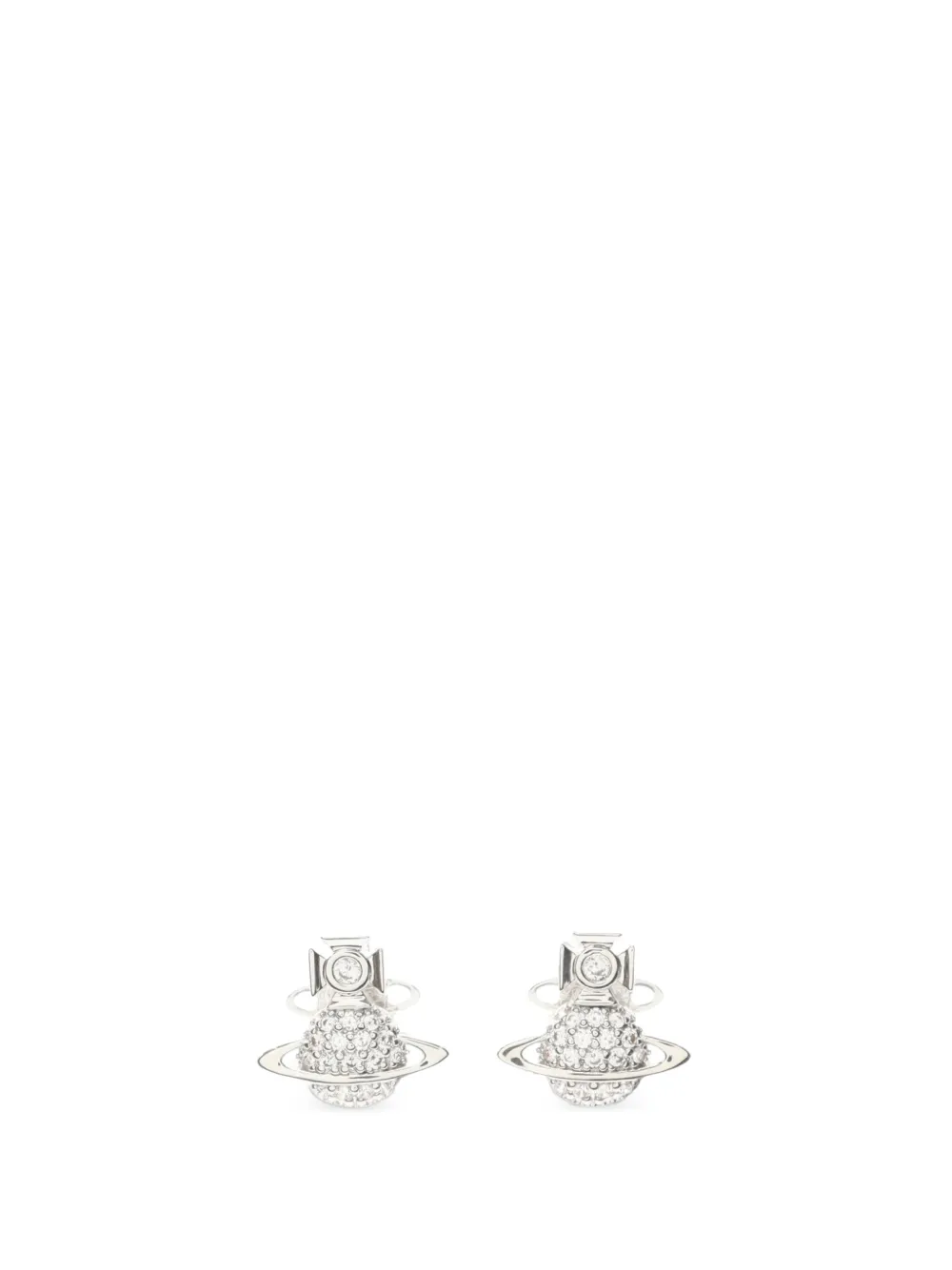 Vivienne Westwood Pre-Owned boucles d'oreilles Tamia à strass (années 2020) - Argent