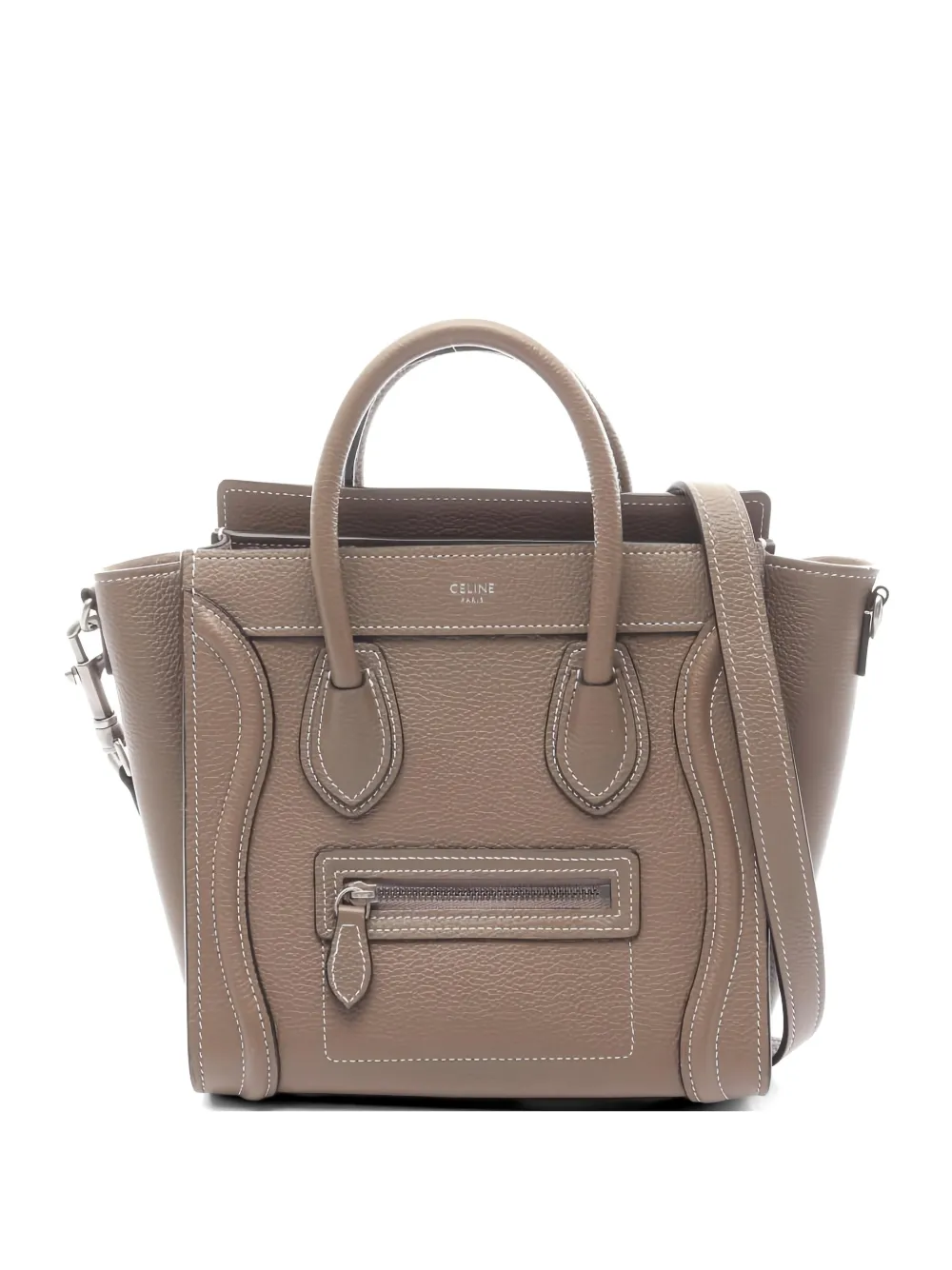 Celine Pre-Owned 2010s Nano Luggage tote bag - Marrone
