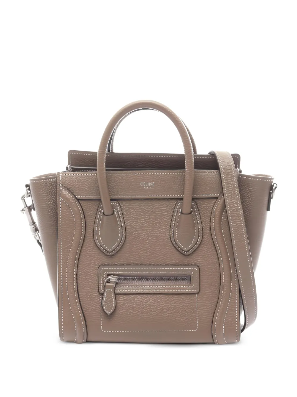 Celine Pre-Owned 2010s Nano Luggage tote bag - Marrone