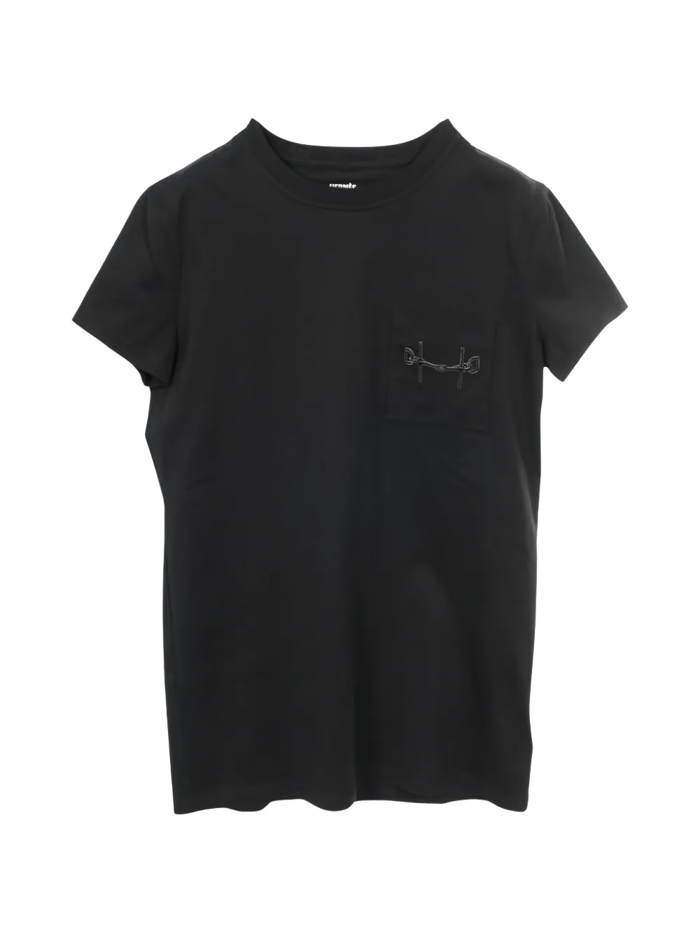 Hermès Pre-Owned Horsebit embroidery short-sleeve dress - Nero