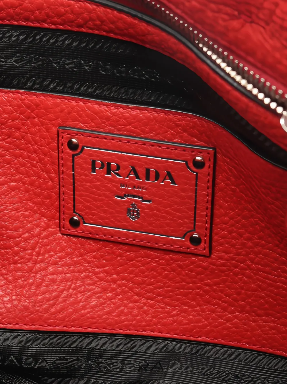 2000s Grained-Leather Tote Bag