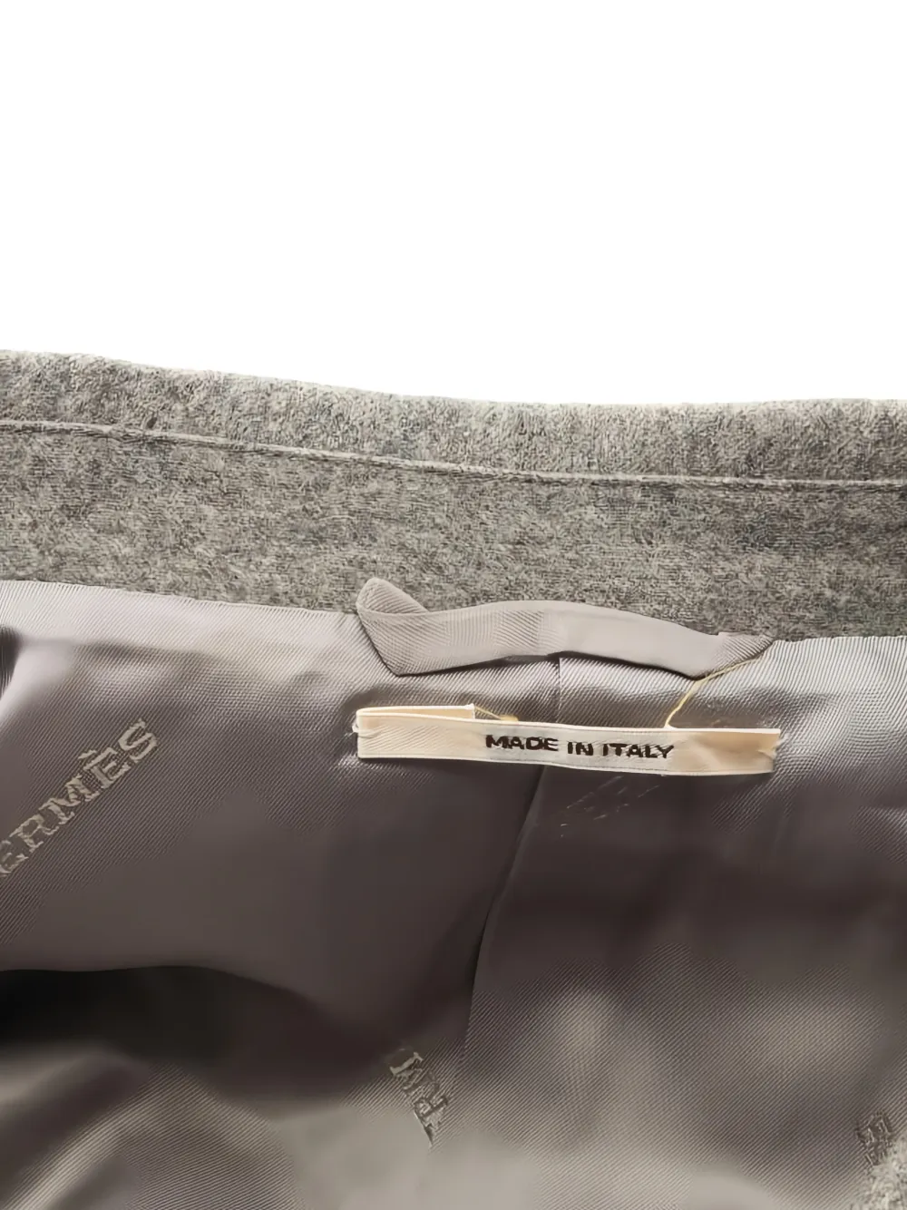 Pre-owned Hermes Tailored Wool Jacket In Neutral