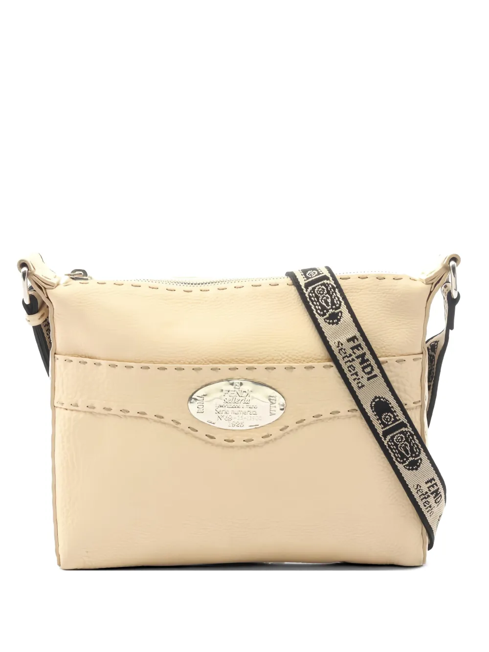 Fendi Pre-Owned 2000s leather crossbody bag - Toni neutri