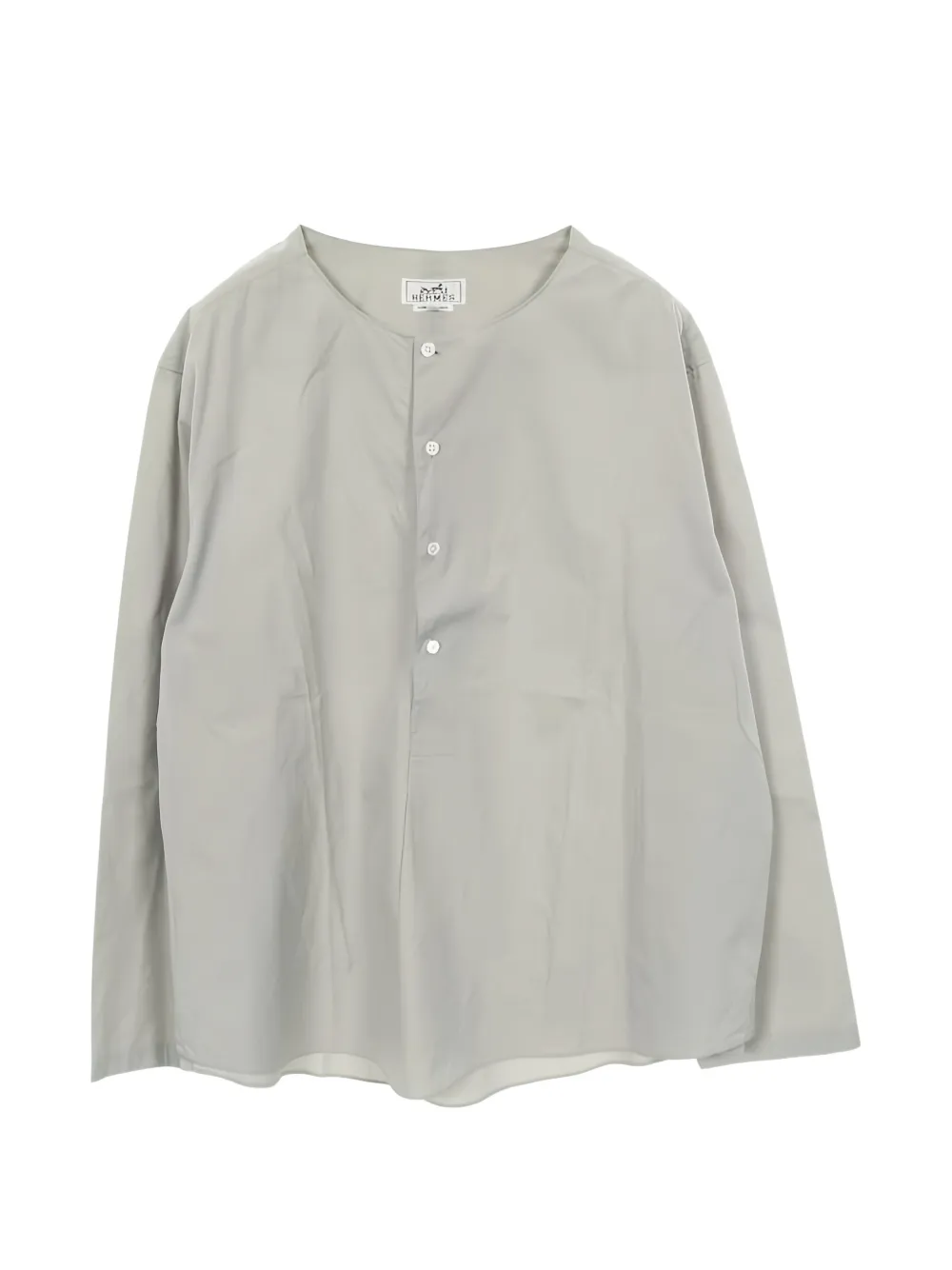 Pre-owned Hermes Cotton Pullover Shirt In Gray