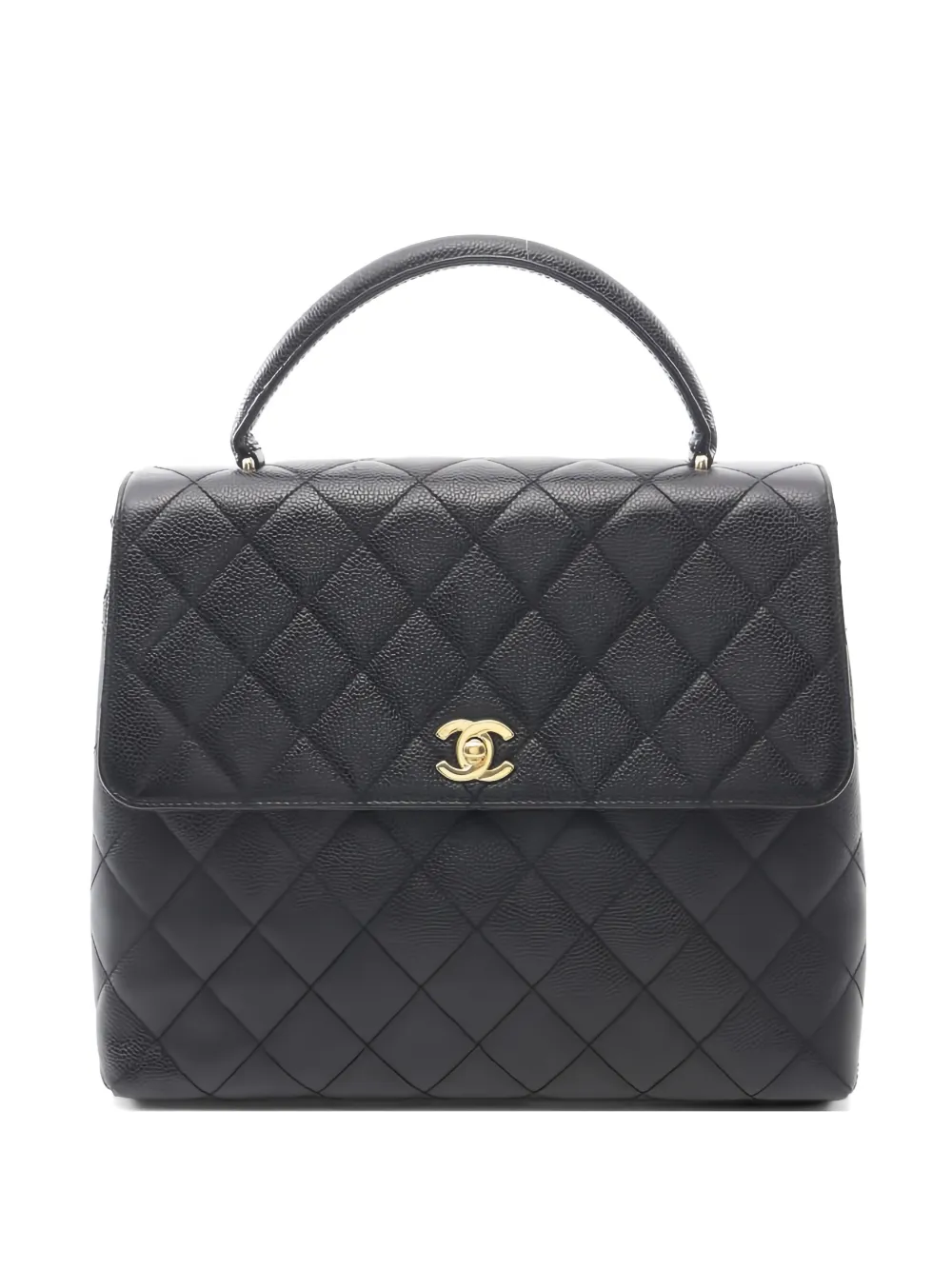 CHANEL Pre-Owned 1997-1999 quilted leather handbag - Black