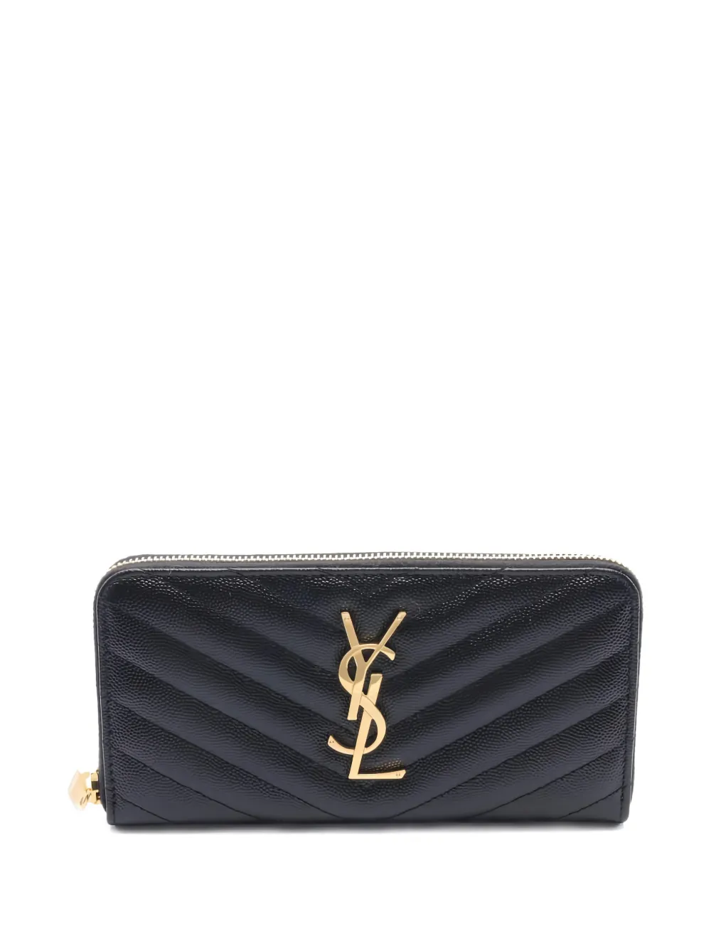 Saint Laurent Pre-Owned 2020s monogram zip-around wallet - Nero