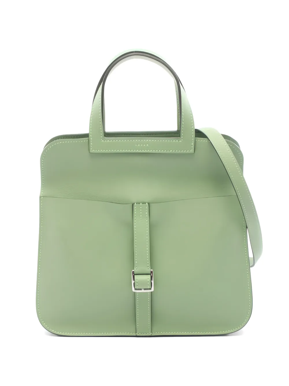 Hermès Pre-Owned 2022 25 Arzan leather tote bag - Verde