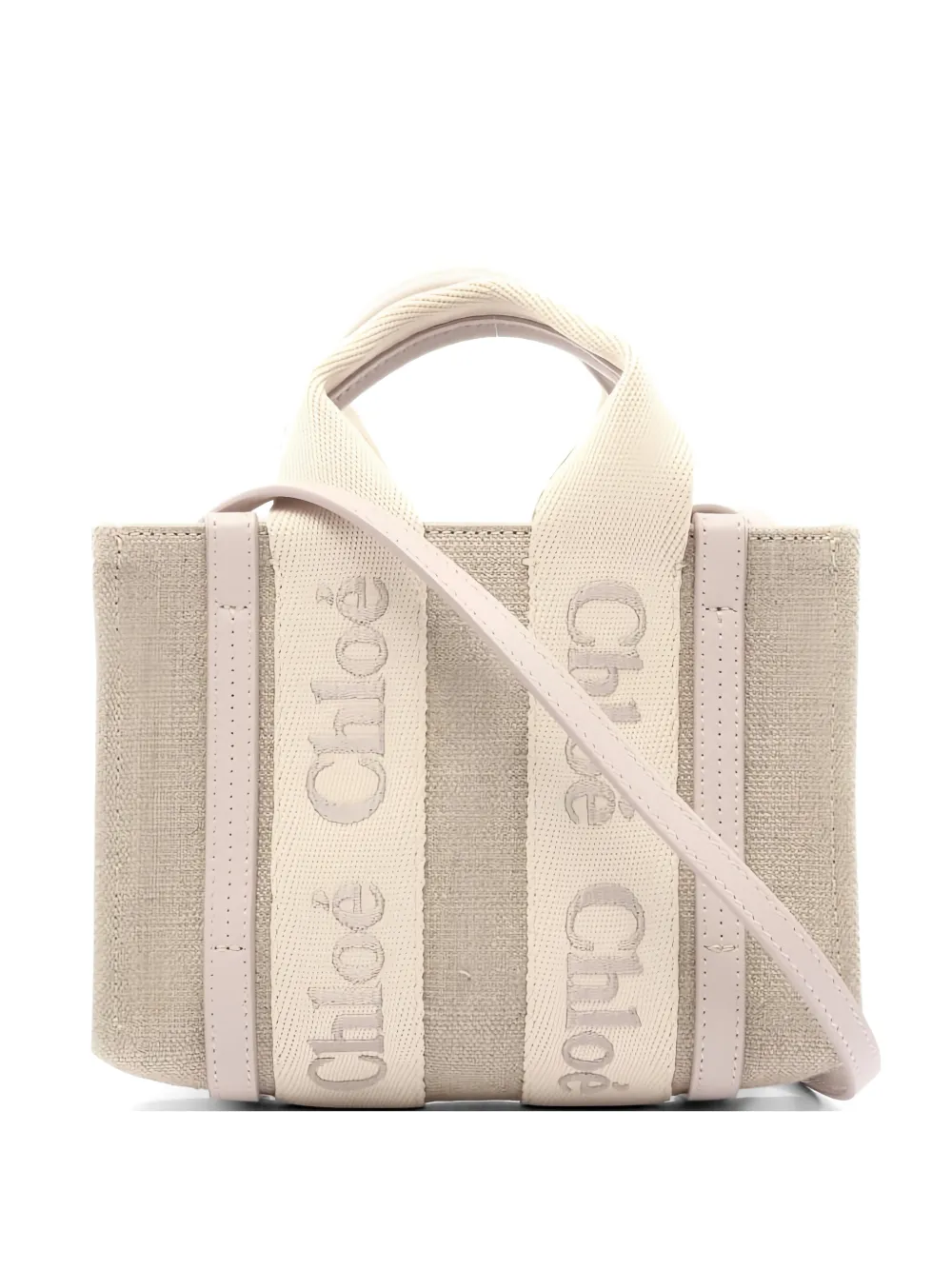 Chloé Pre-Owned 10s logo-detail tote bag - Toni neutri