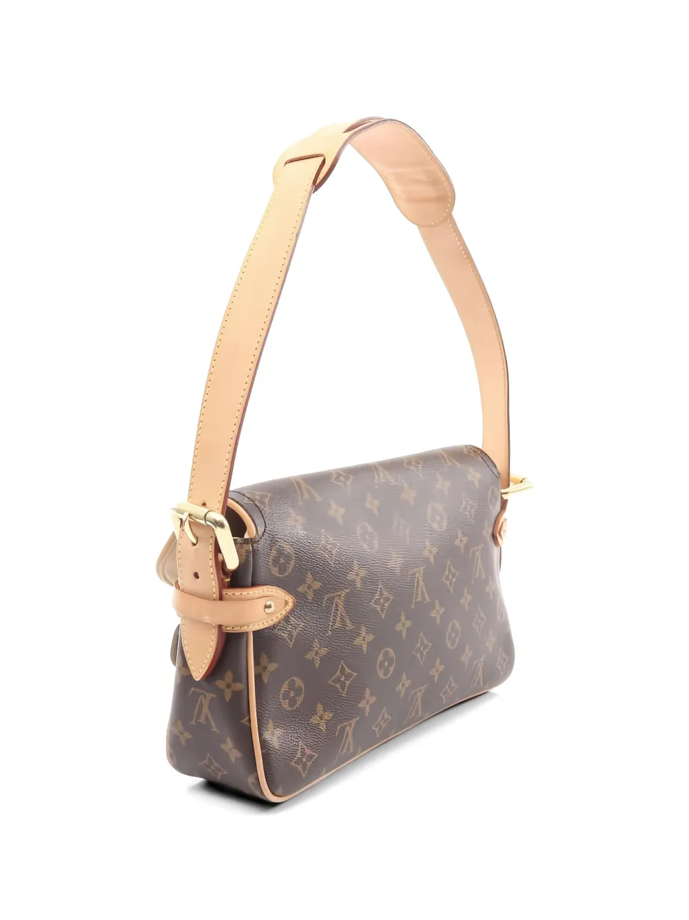  Louis Vuitton Pre-owned 2008 Pm Hudson Monogram-canvas Shoulder Bag - Brown 