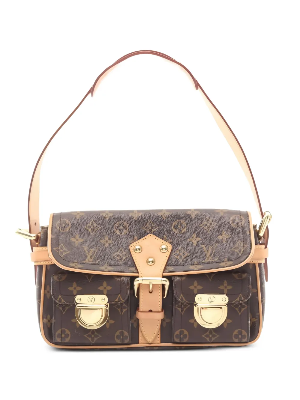 Louis Vuitton Pre-Owned 2008 PM Hudson monogram-canvas shoulder bag - Marrone