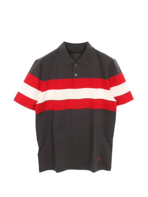 Louis Vuitton Pre-Owned 2010s horizontal-stripe polo shirt
