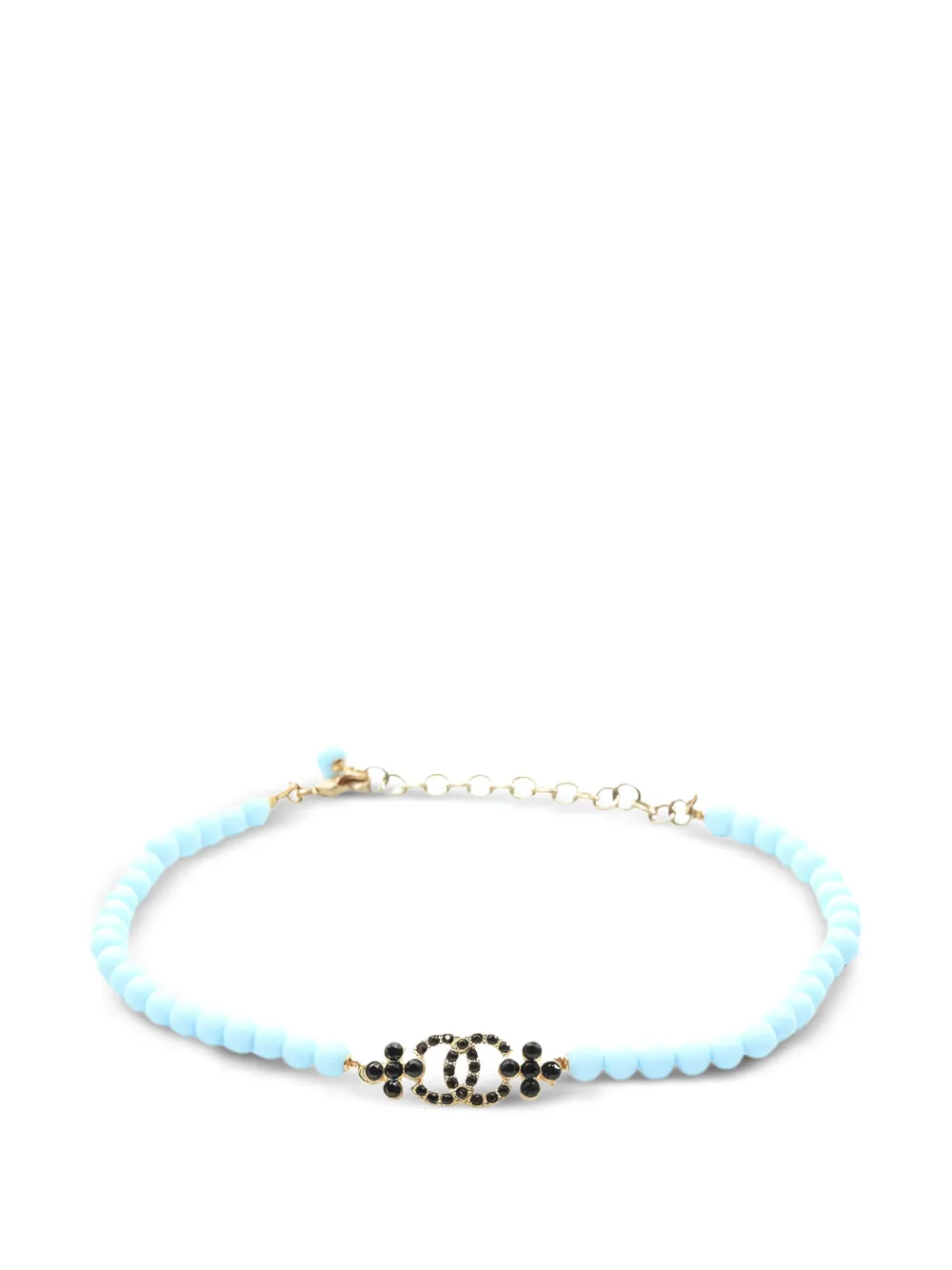 CHANEL Pre-Owned 1986-1988 logo-detail choker - Oro