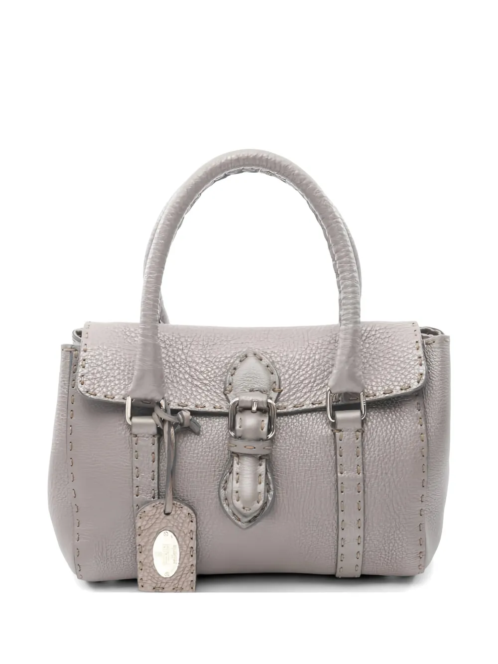 Fendi Pre-Owned 2000s mini Linda leather tote bag - Grigio