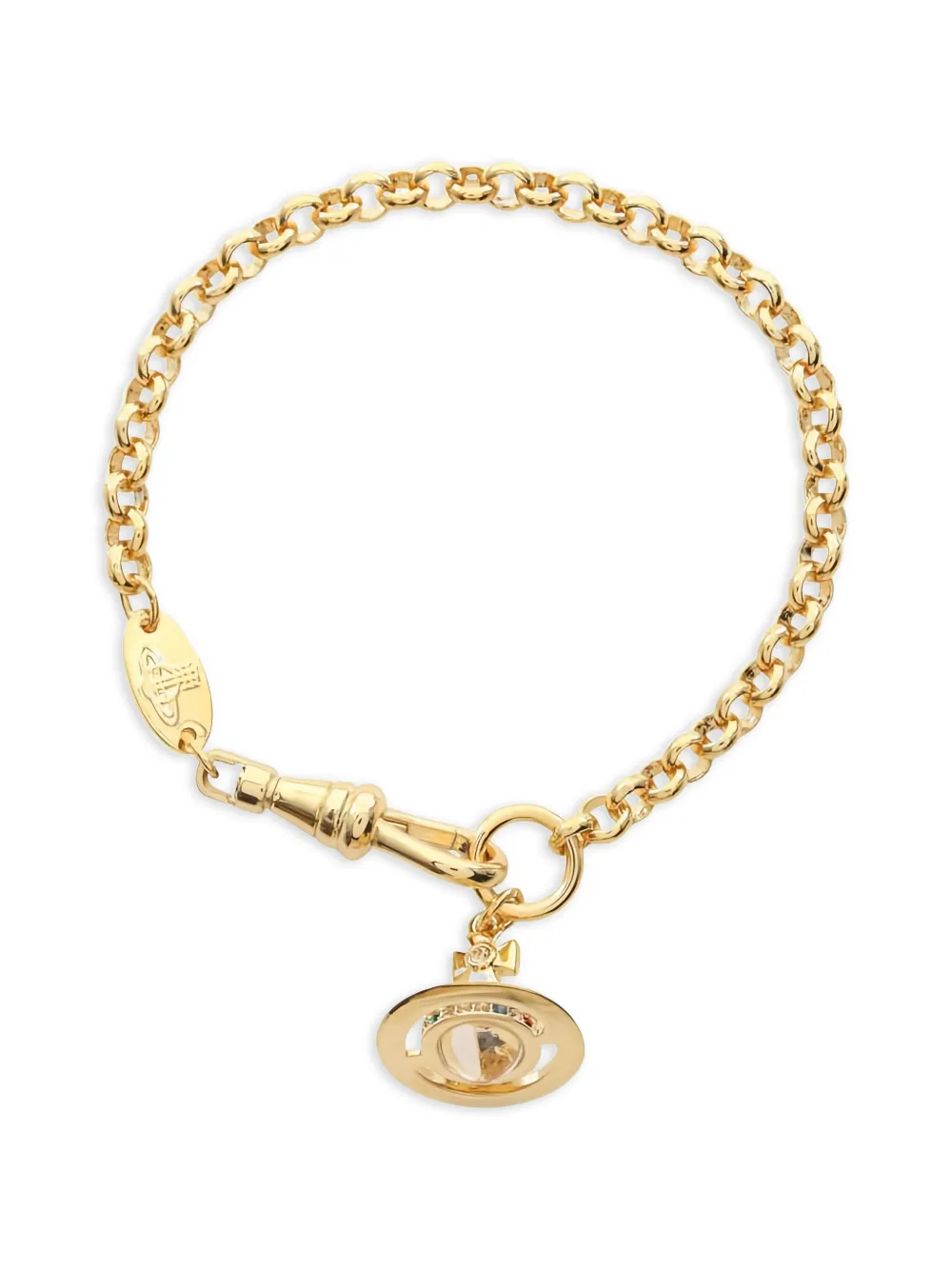 Vivienne Westwood Pre-Owned Bracciale New Petite Orb anni 2020 - Oro