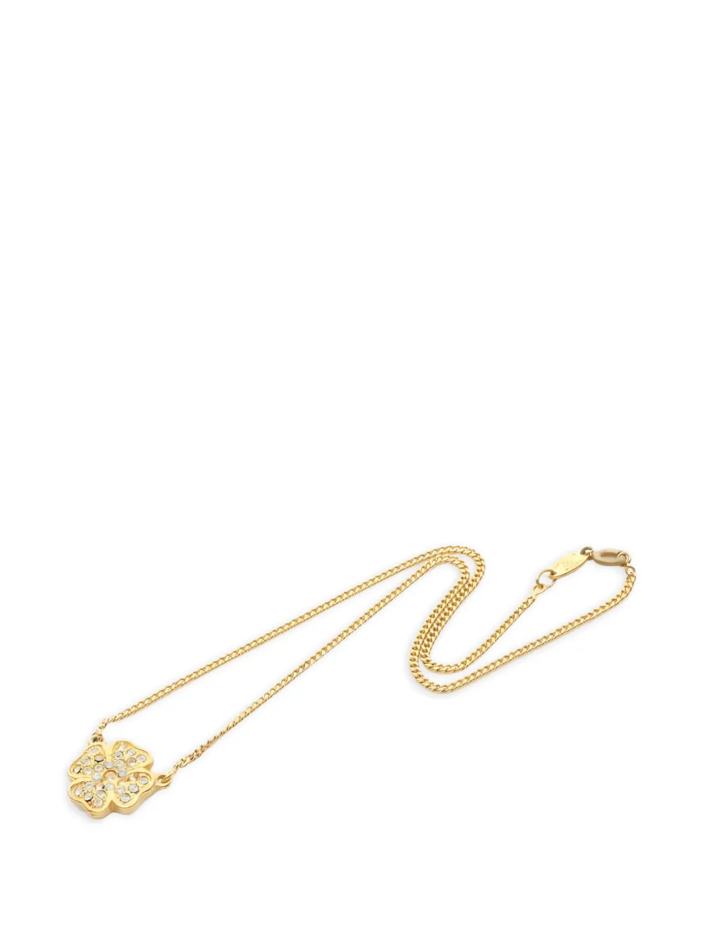CHANEL Pre-Owned 1986-1988 Clover necklace - Oro