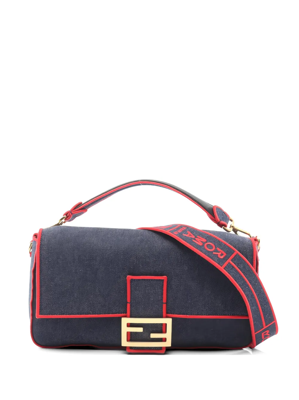 Fendi Pre-Owned 2010s Baguette denim tote bag - Blu