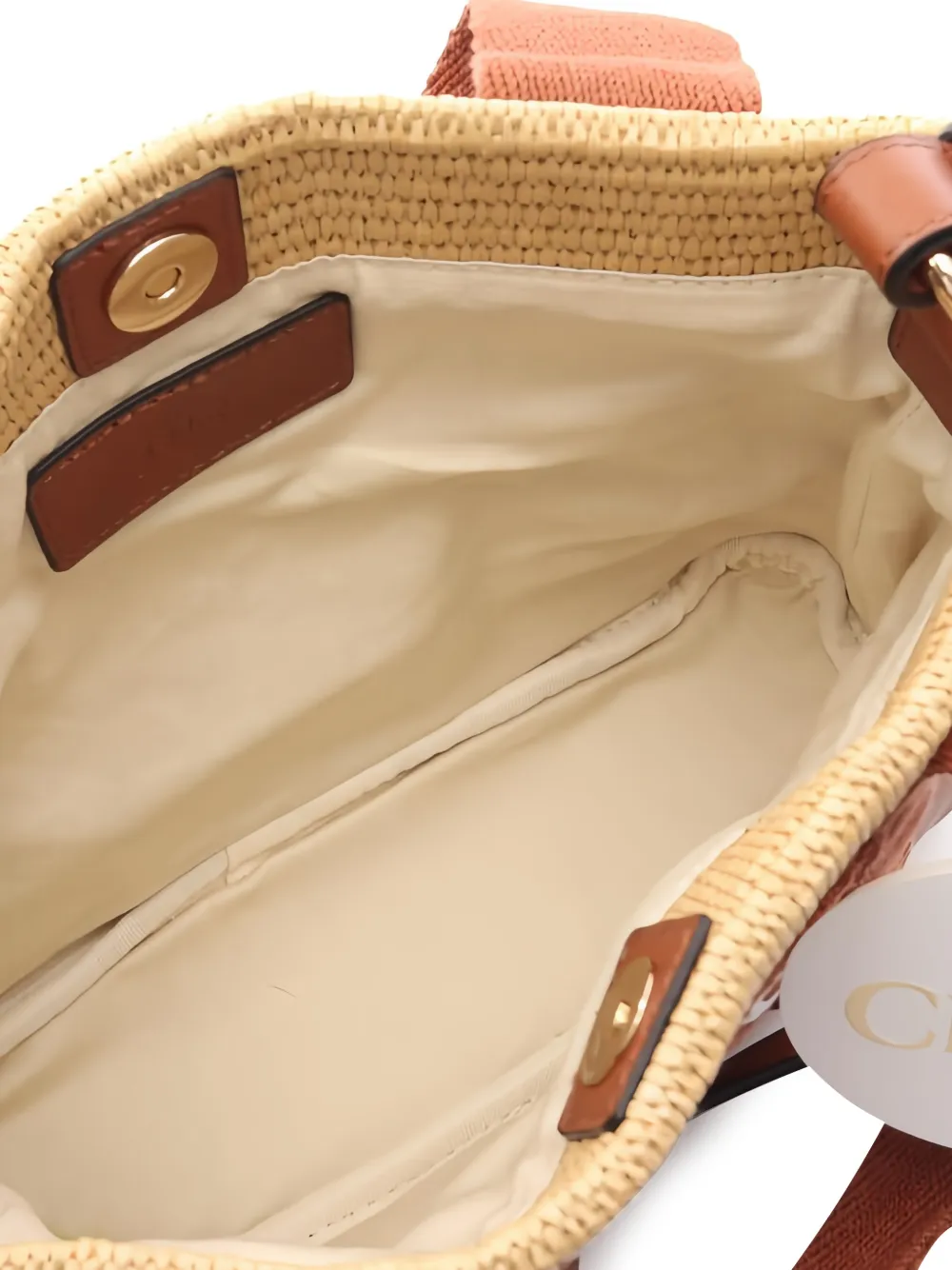 Chloé Pre-owned Basket Leather Tote Bag - Neutrals 