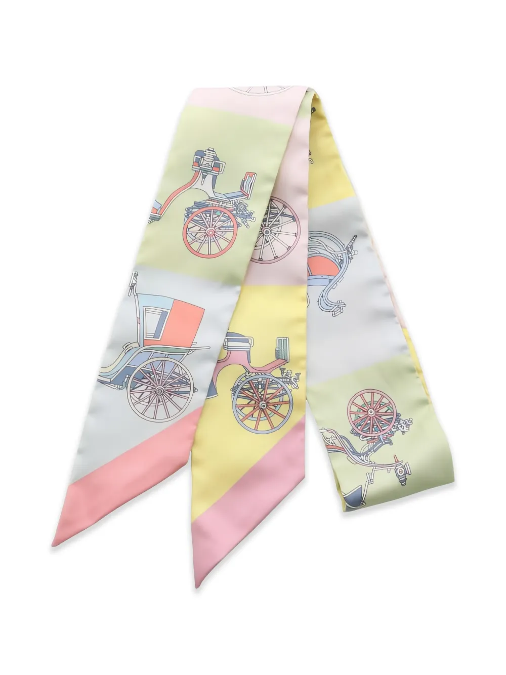 Hermès Pre-Owned Cravatta in seta con stampa anni 2010 - Giallo