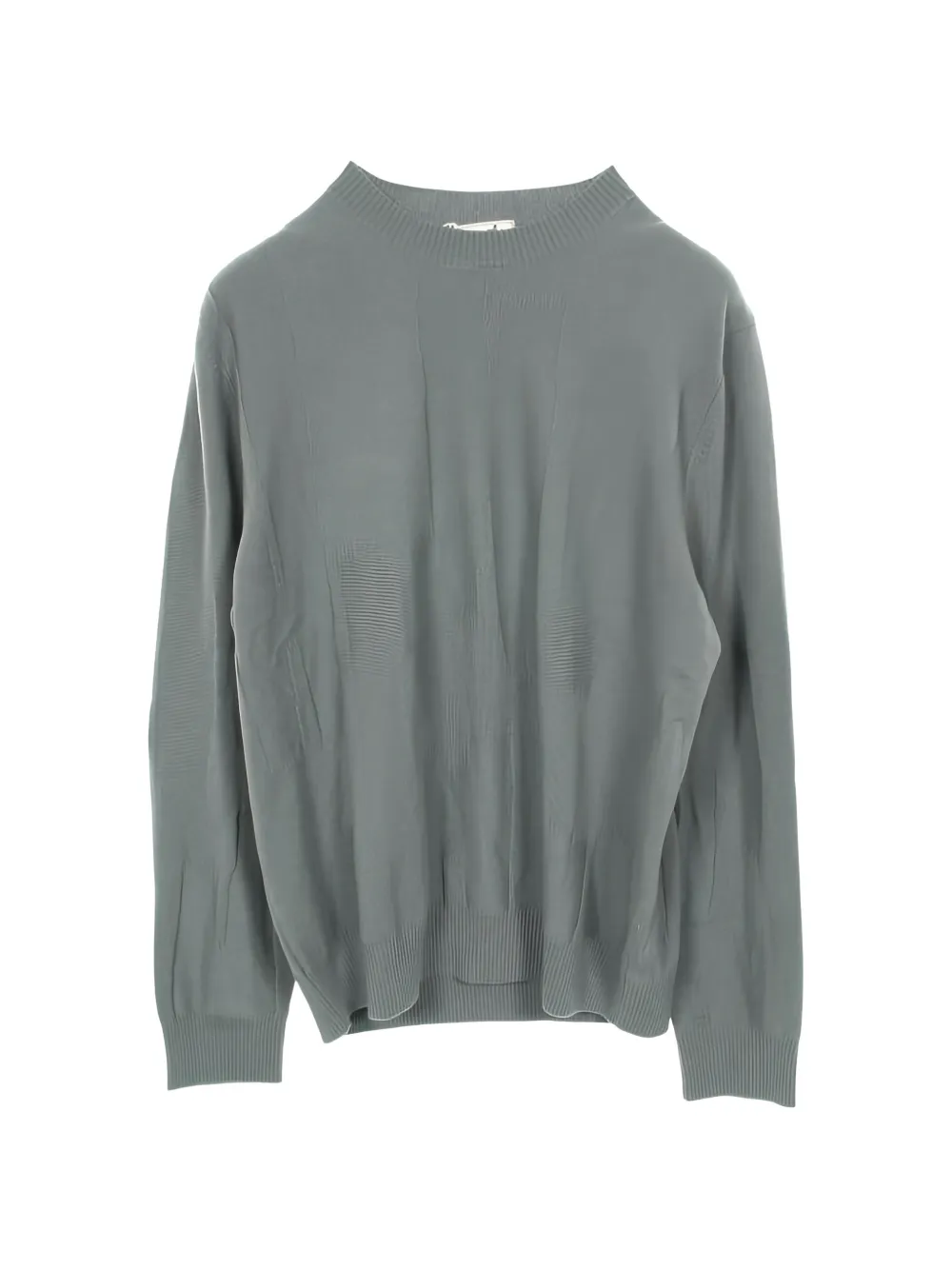 Pre-owned Hermes 10s H Brush Crew Neck Wool Top In Gray
