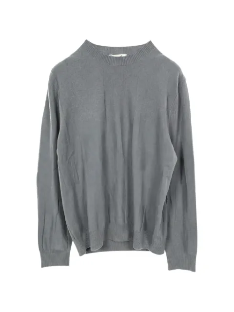 Hermès Pre-Owned 10s H Brush crew neck wool top