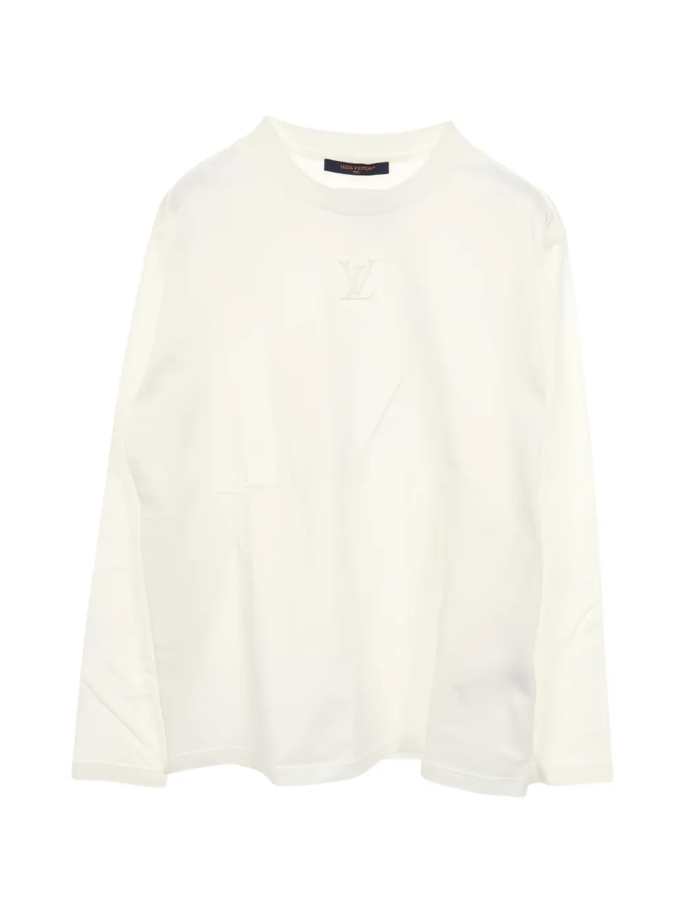 Pre-owned Louis Vuitton 2010s Embossed Logo T-shirt In Neutral