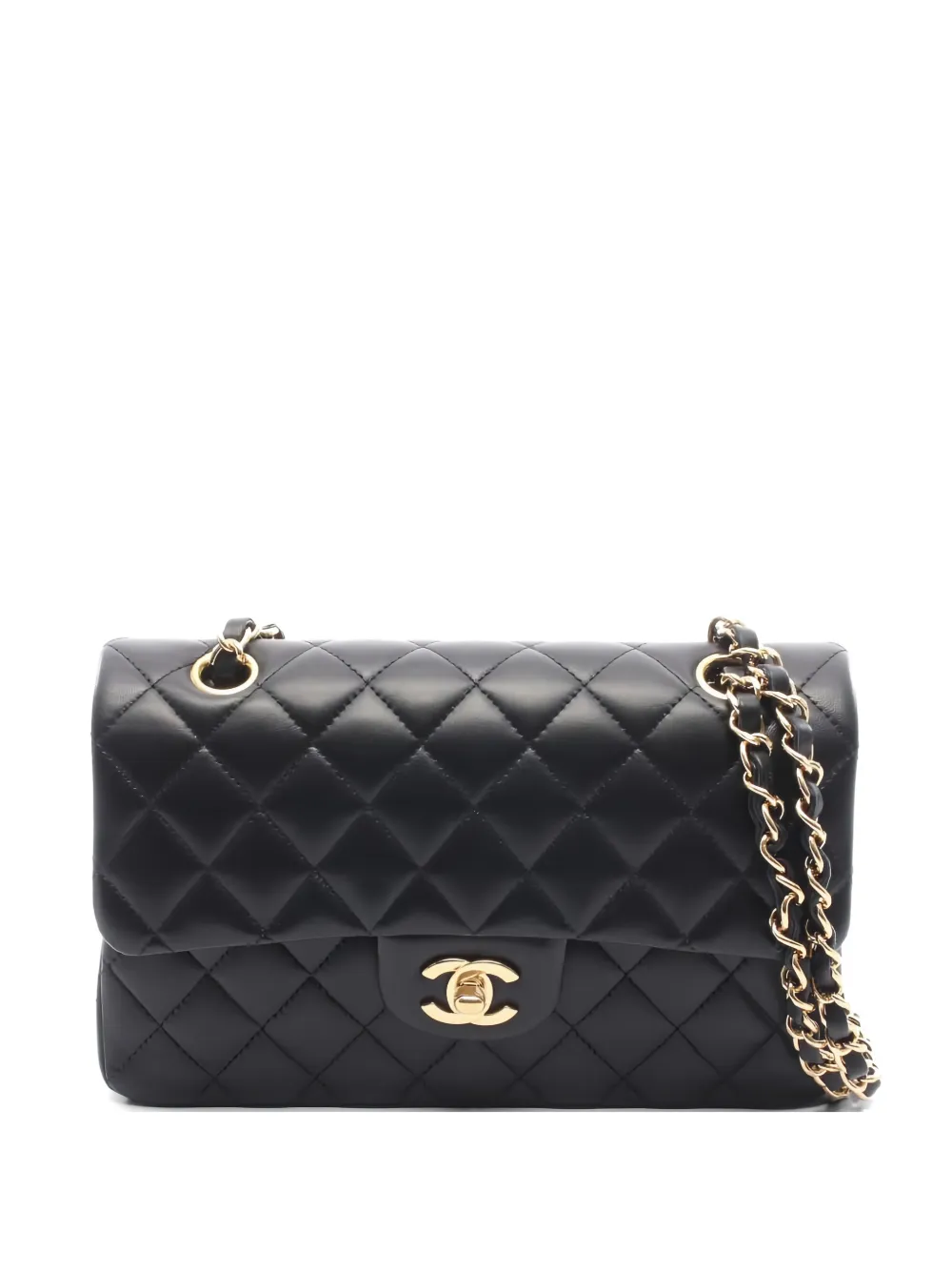 CHANEL Pre-Owned 2021 small Classic Flap matelasse shoulder bag - Nero