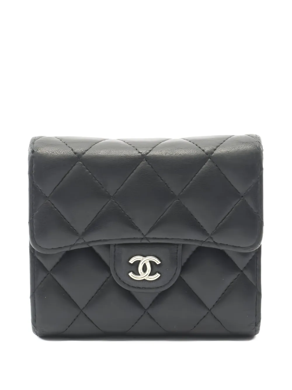 CHANEL Pre-Owned Portafoglio in pelle trapuntata 2019 - Nero