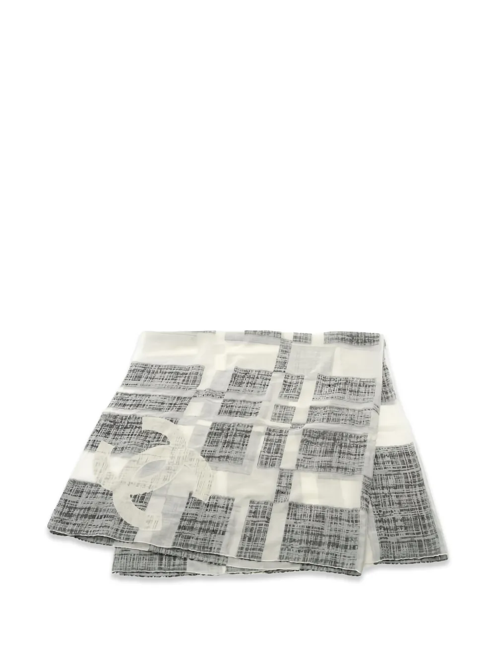 CHANEL Pre-Owned 1986-1988 logo shawl - Toni neutri