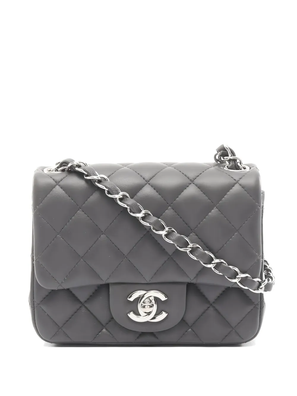 CHANEL Pre-Owned 2021 chain matelasse shoulder bag - Grigio