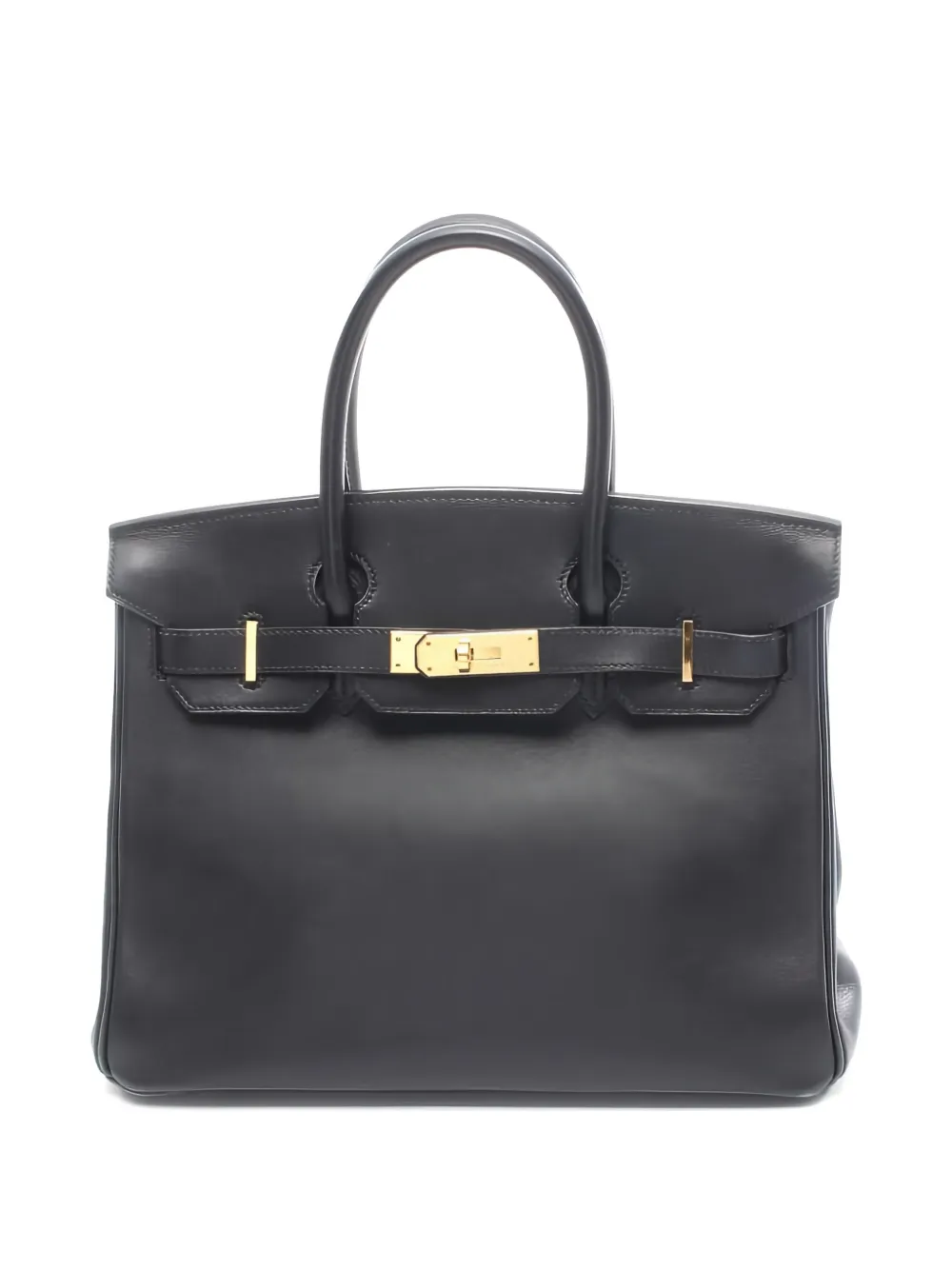 Hermès Pre-Owned 2001 30 Birkin leather handbag - Nero