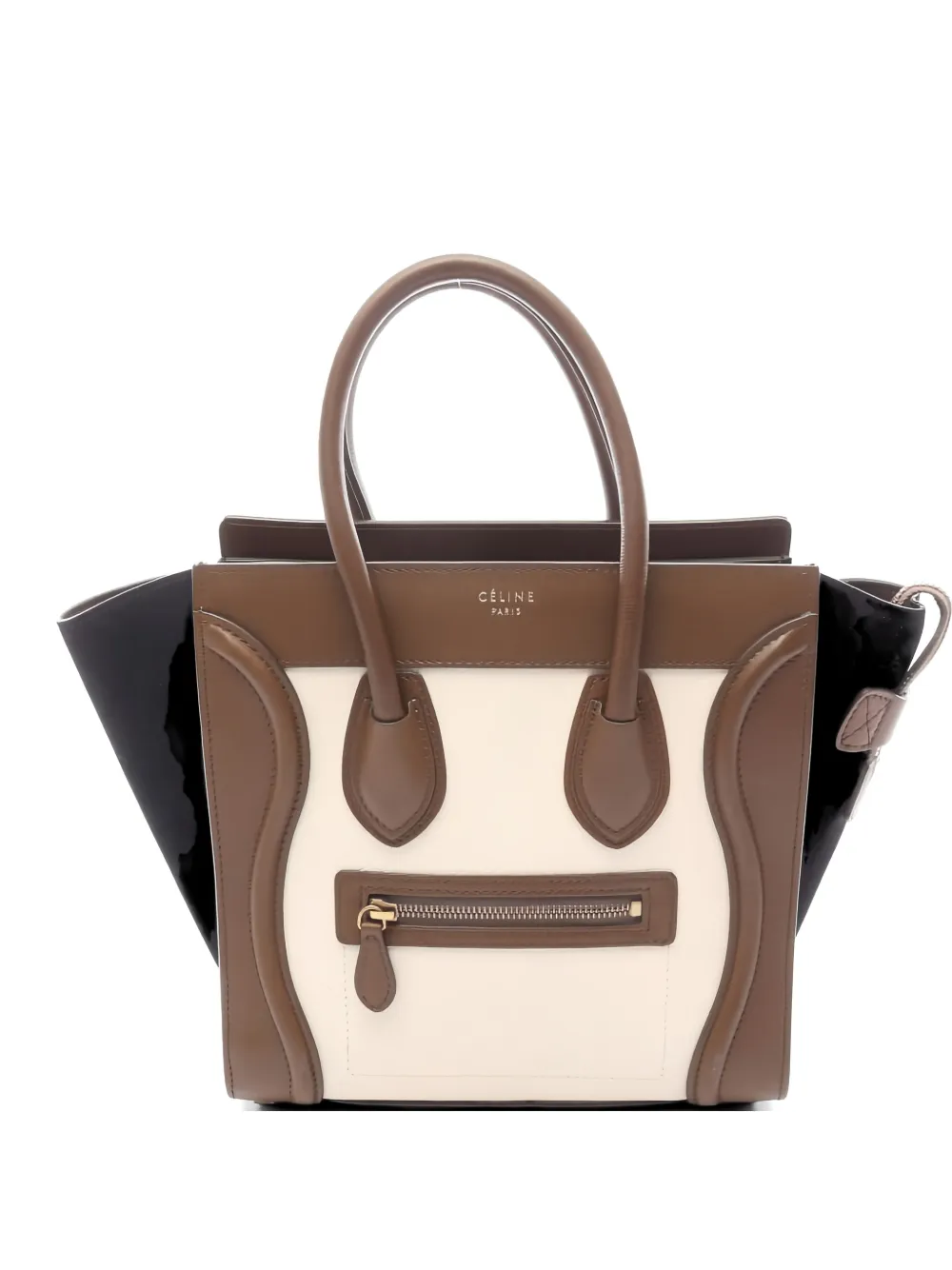 Celine Pre-Owned 00s leather suede tote bag - Toni neutri