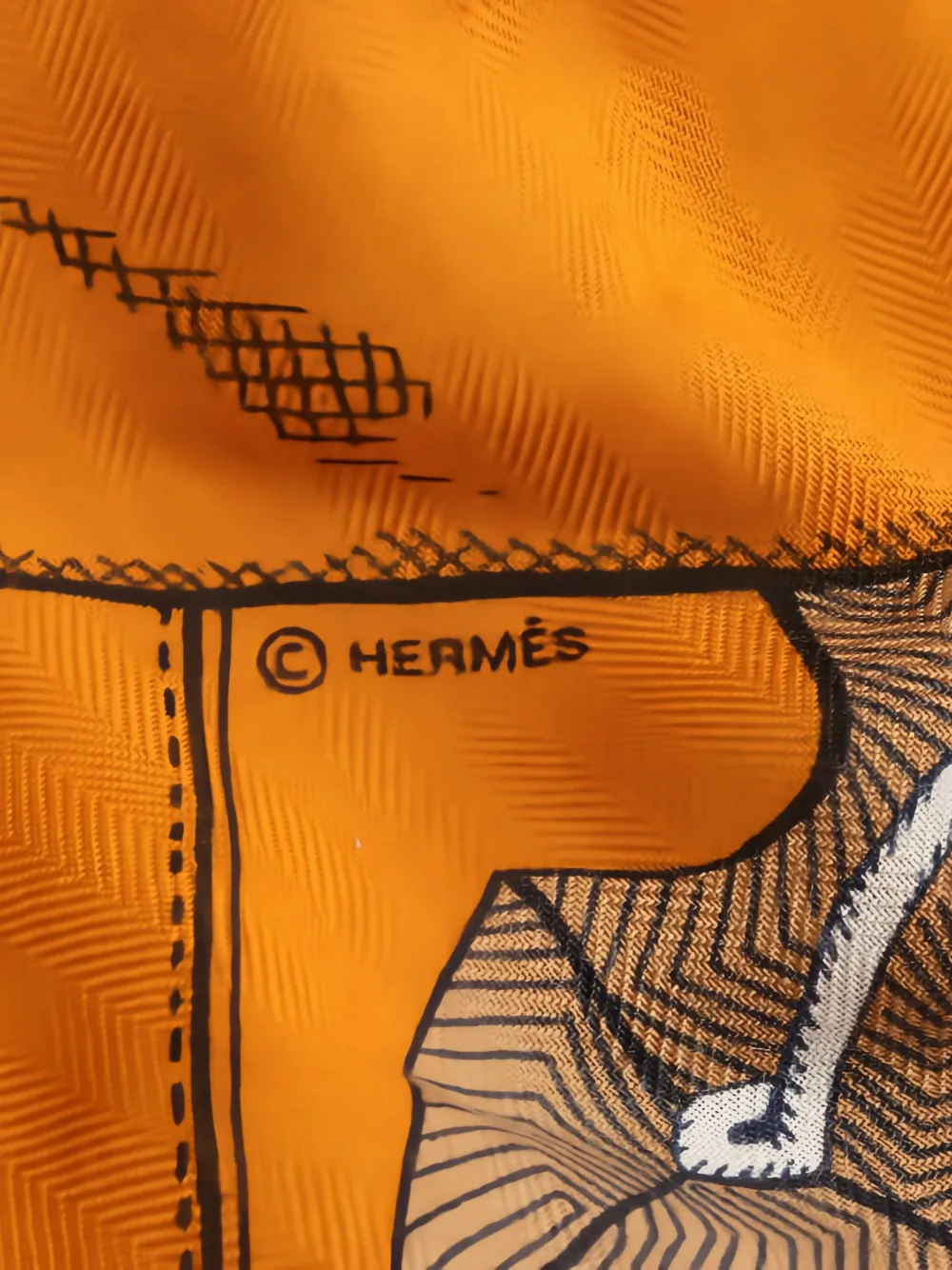 2000s Print-Detail Cashmere Scarf