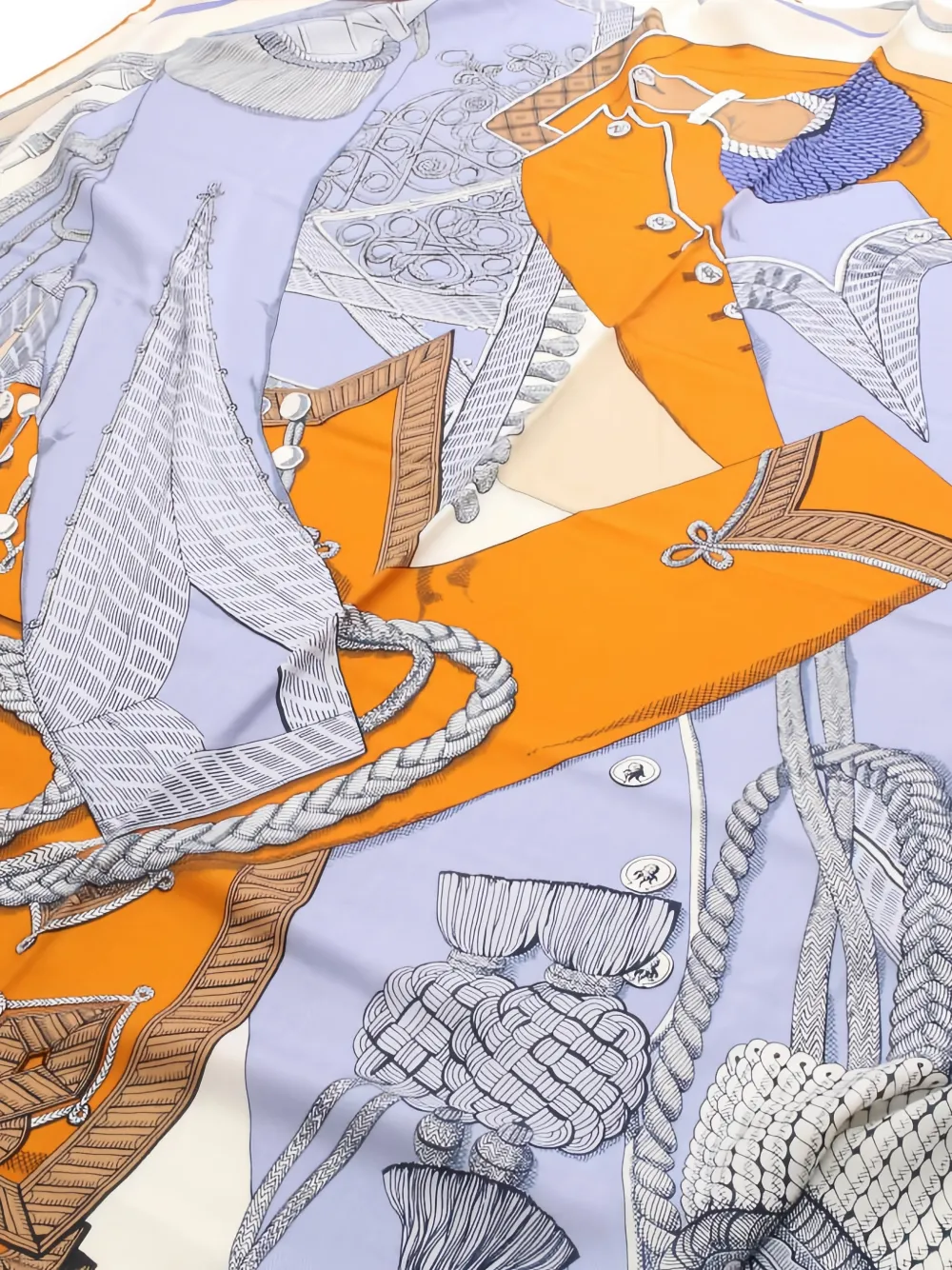 2000s Print-Detail Cashmere Scarf