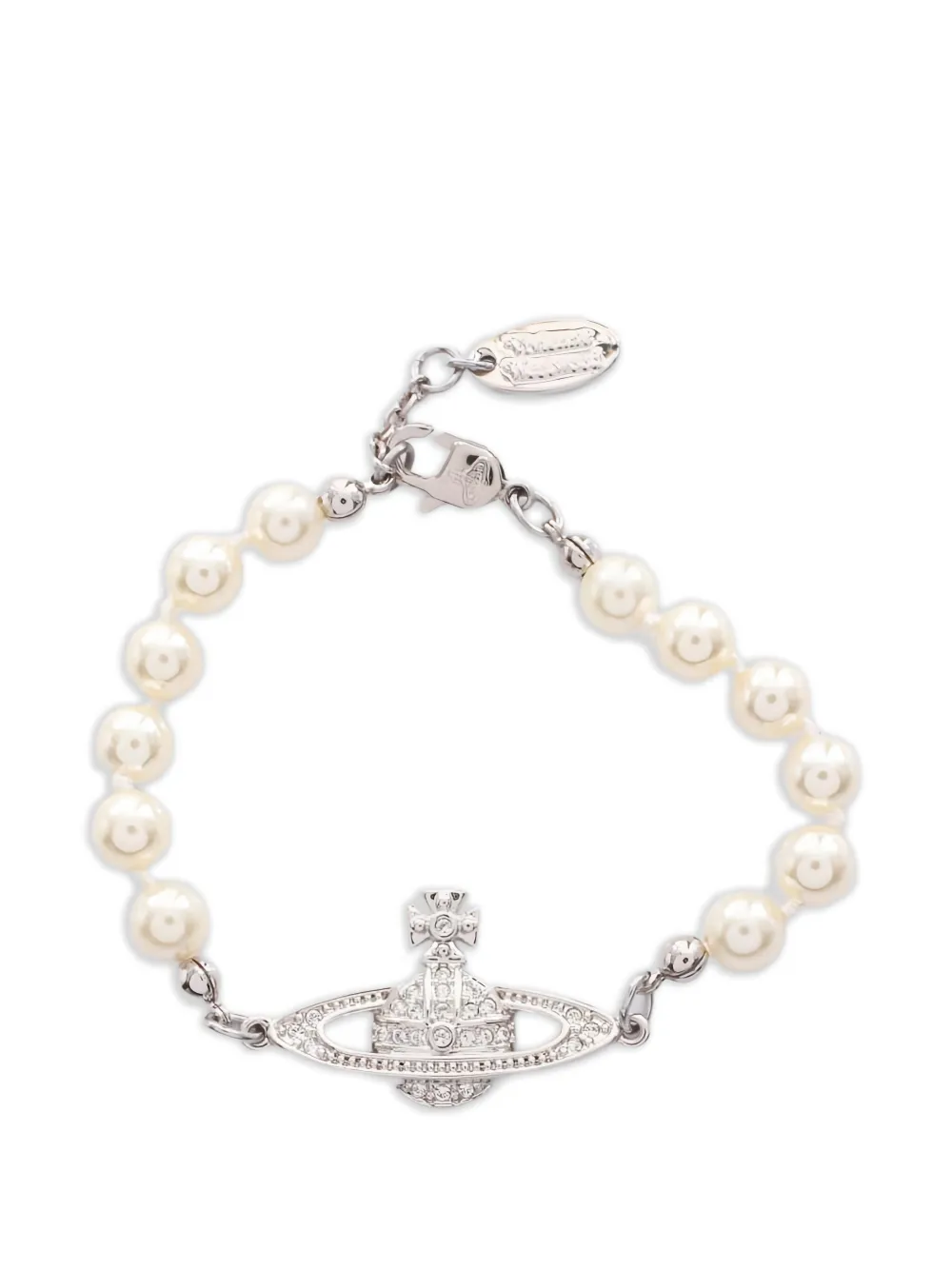 Vivienne Westwood Pre-Owned Bracciale con perle anni 2020 - Argento