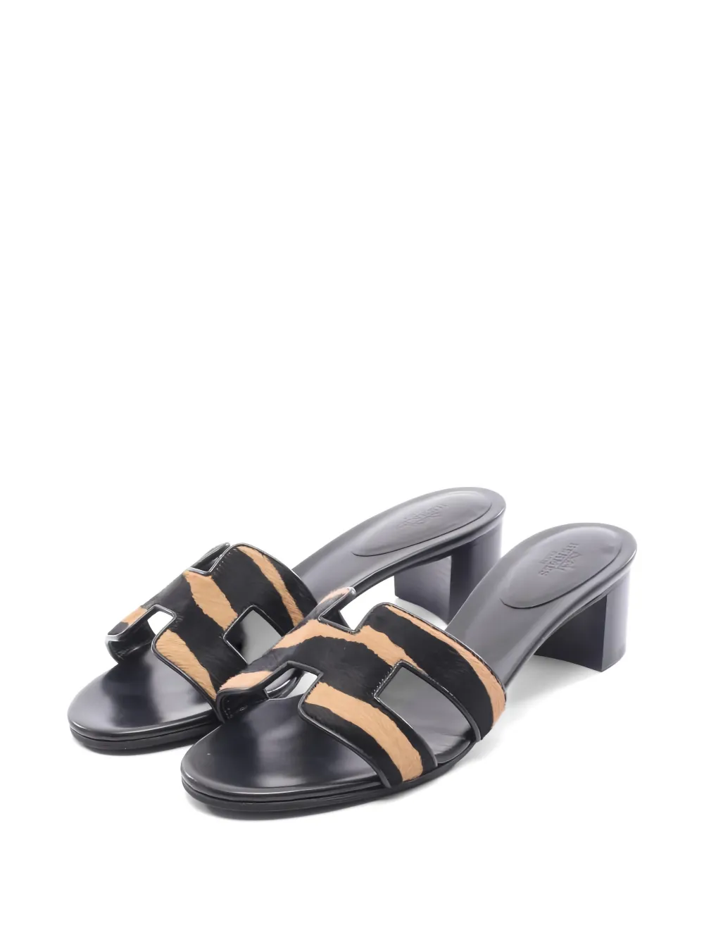 Hermès Pre-Owned 2010s Oasis leather sandals - Schwarz