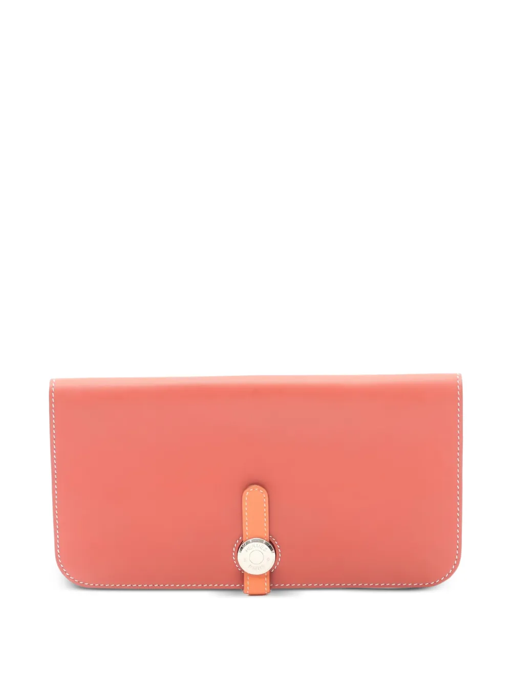 Hermès Pre-Owned 2013 Dogon bi-fold leather wallet - Arancione