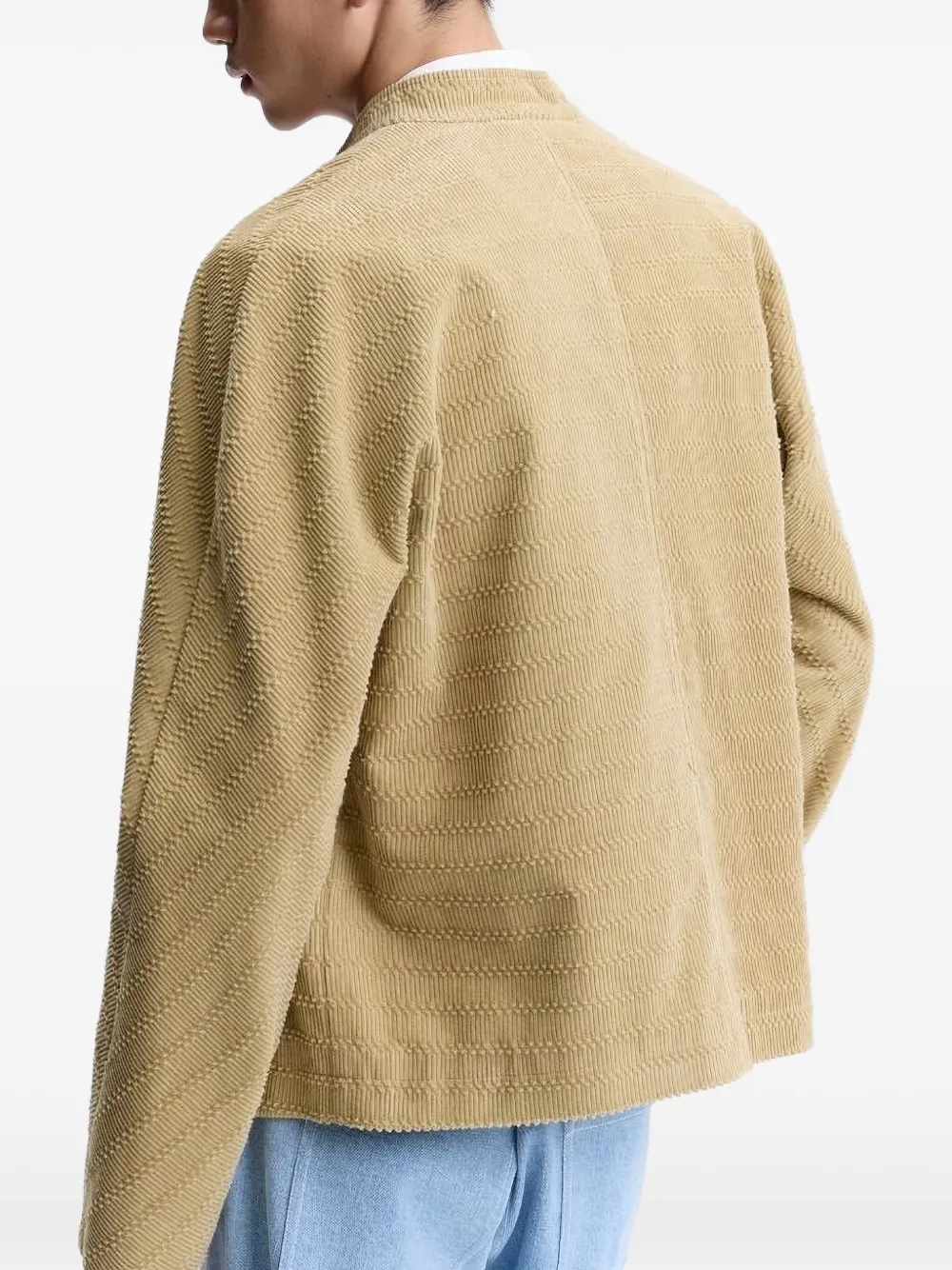  Shanghai Tang Textured Mandarin Jacket - Neutrals 