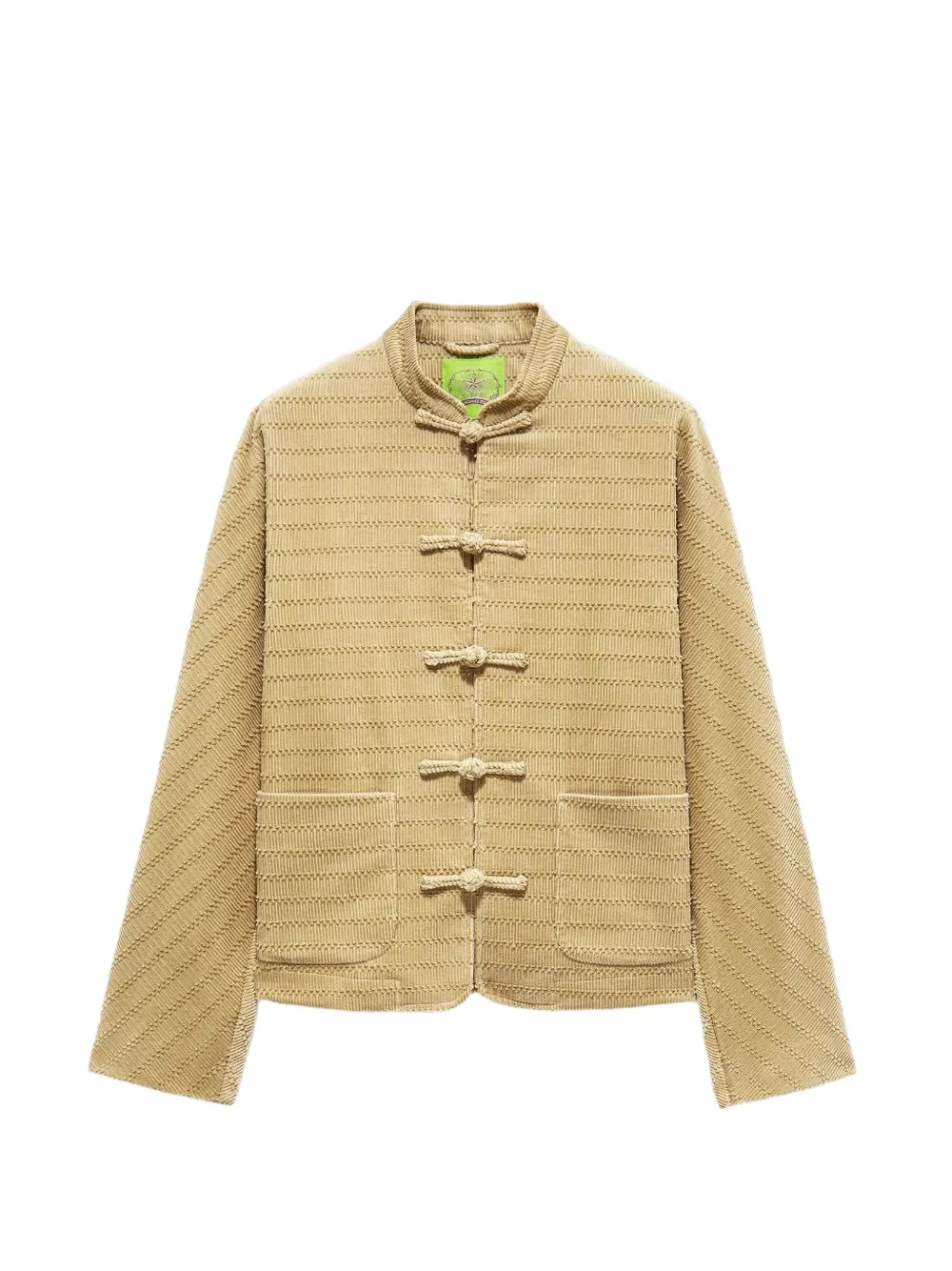 Shanghai Tang textured mandarin jacket - Toni neutri