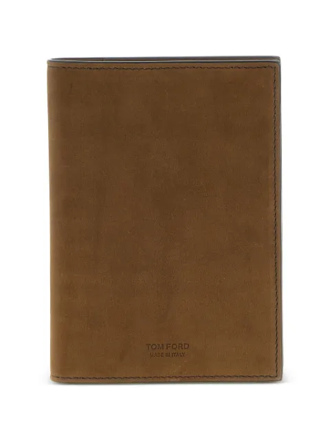 TOM FORD embossed folding leather passport holder