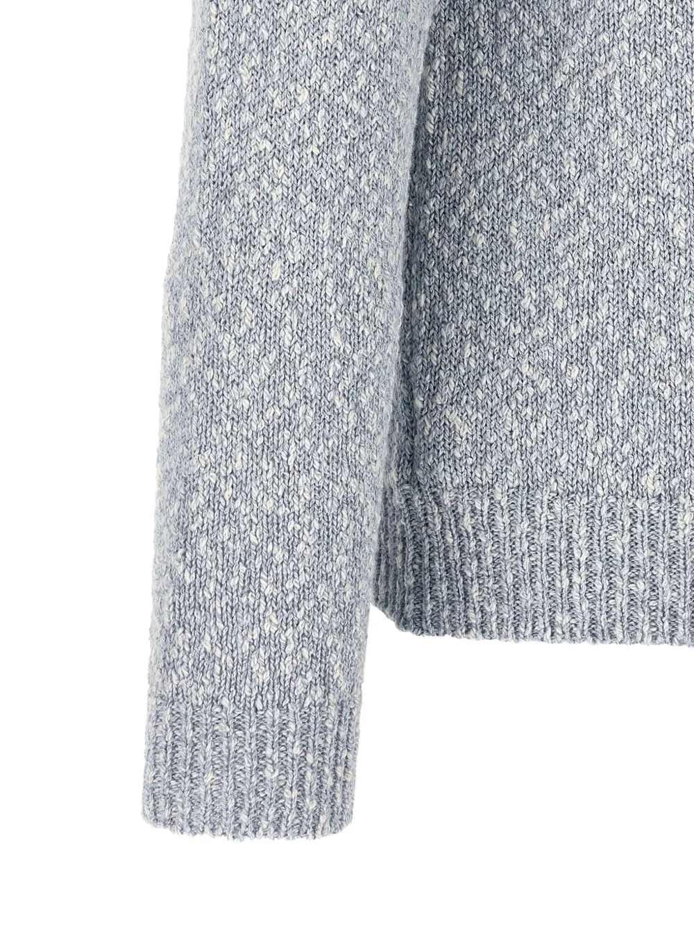 Zanone Tweekleurige gebreide trui Blauw