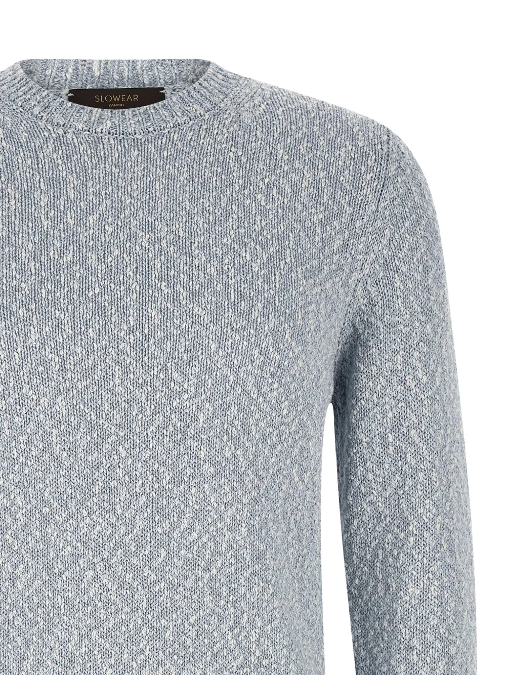 Zanone Tweekleurige gebreide trui Blauw