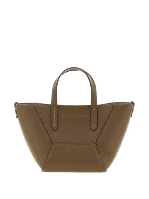 Brunello Cucinelli Bolsa tote BC Duo mini de couro