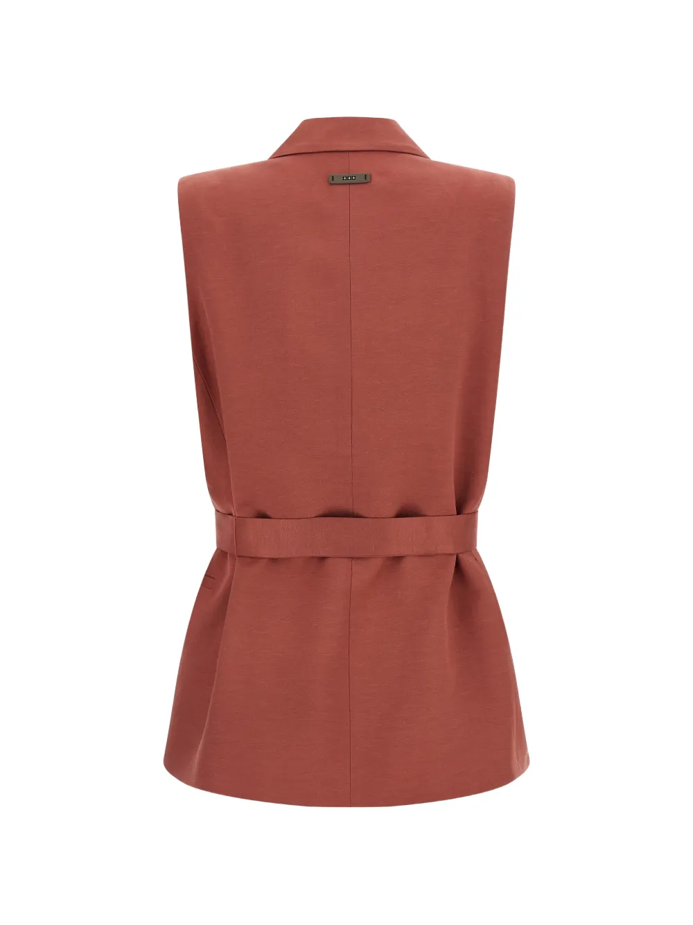  Peserico Double-breasted Peak-lapels Vest - Red 