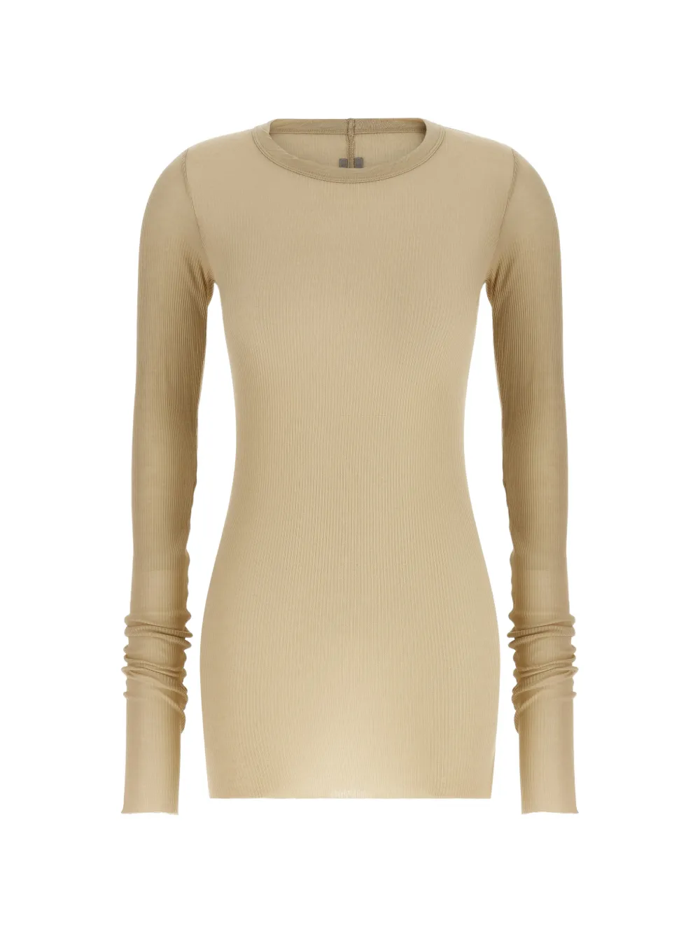Rick Owens ribbed long-sleeve T-shirt - Toni neutri