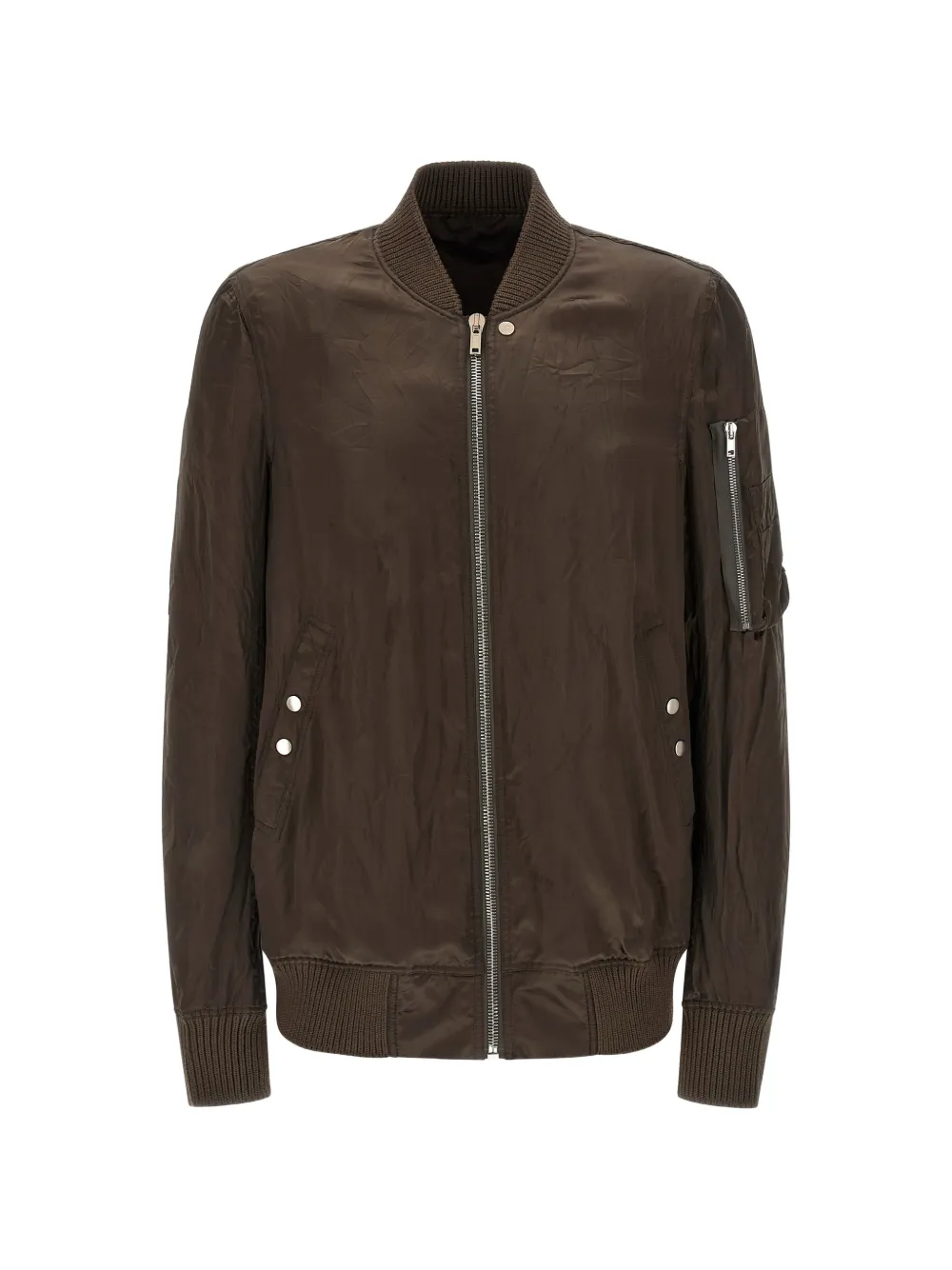 Rick Owens Classic Flight zip-up bomber jacket - Marrone